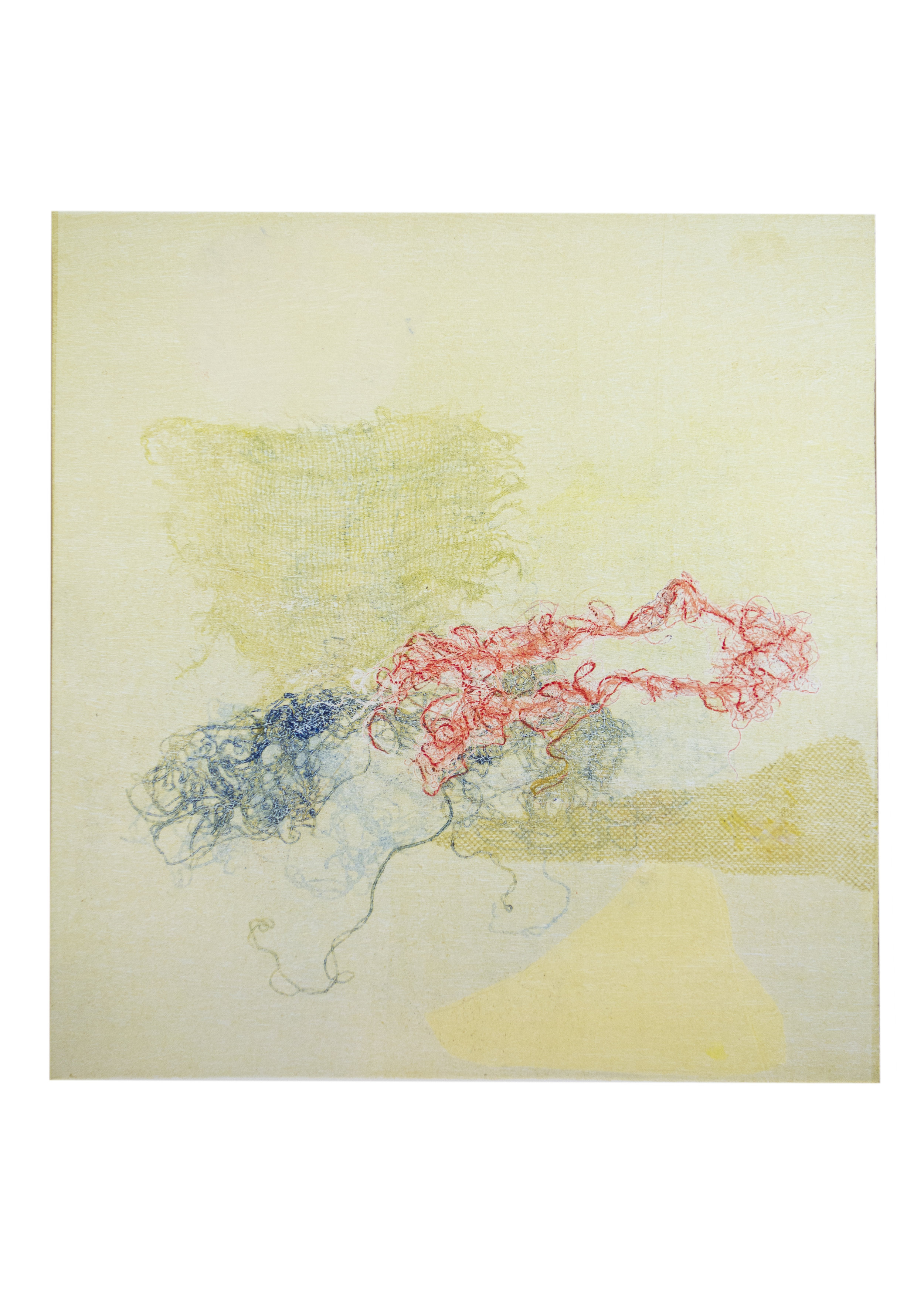 Rosalind, monoprint, image: 16" x 15"