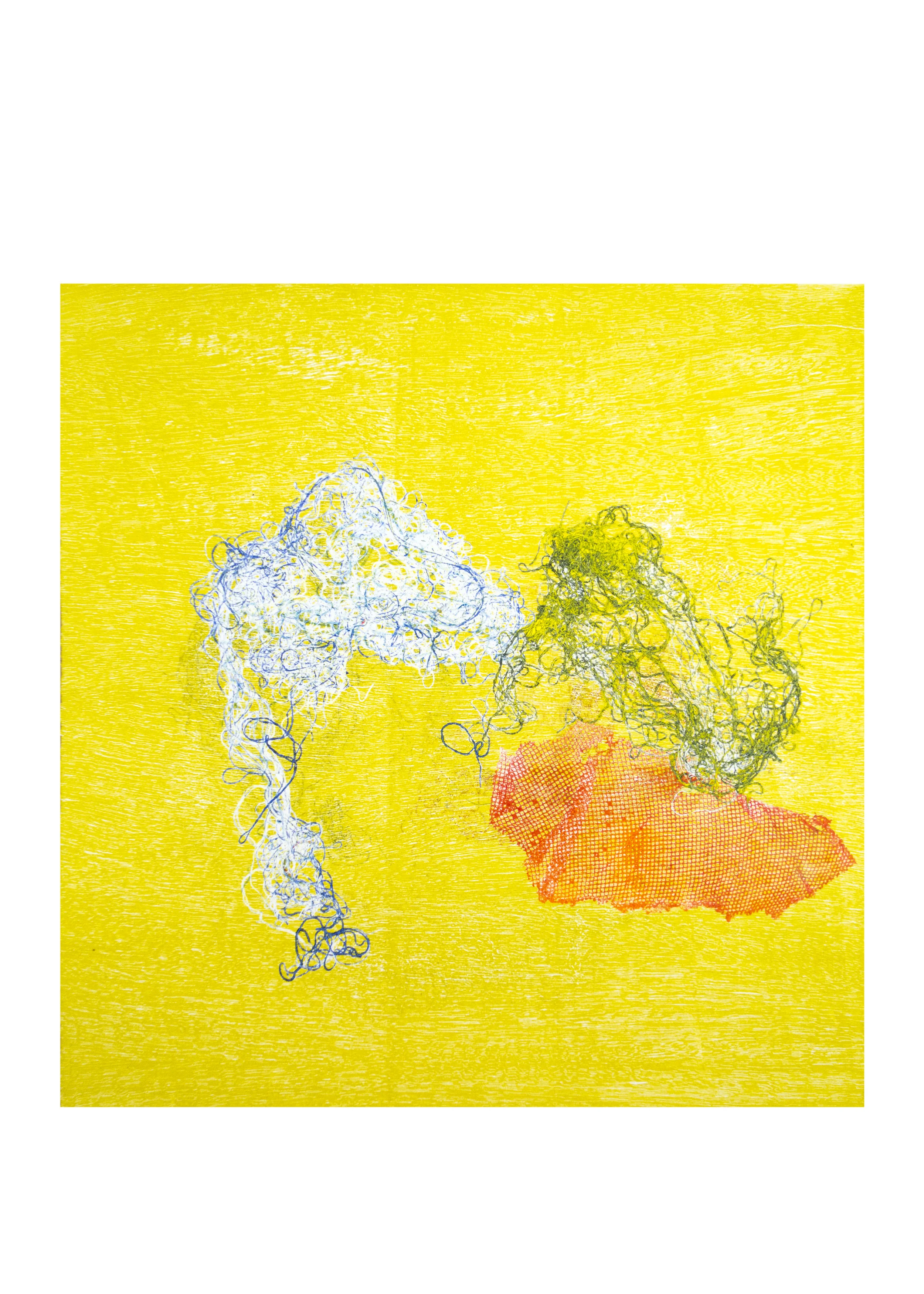 Solstice 1, monoprint, image: 16" x 15"