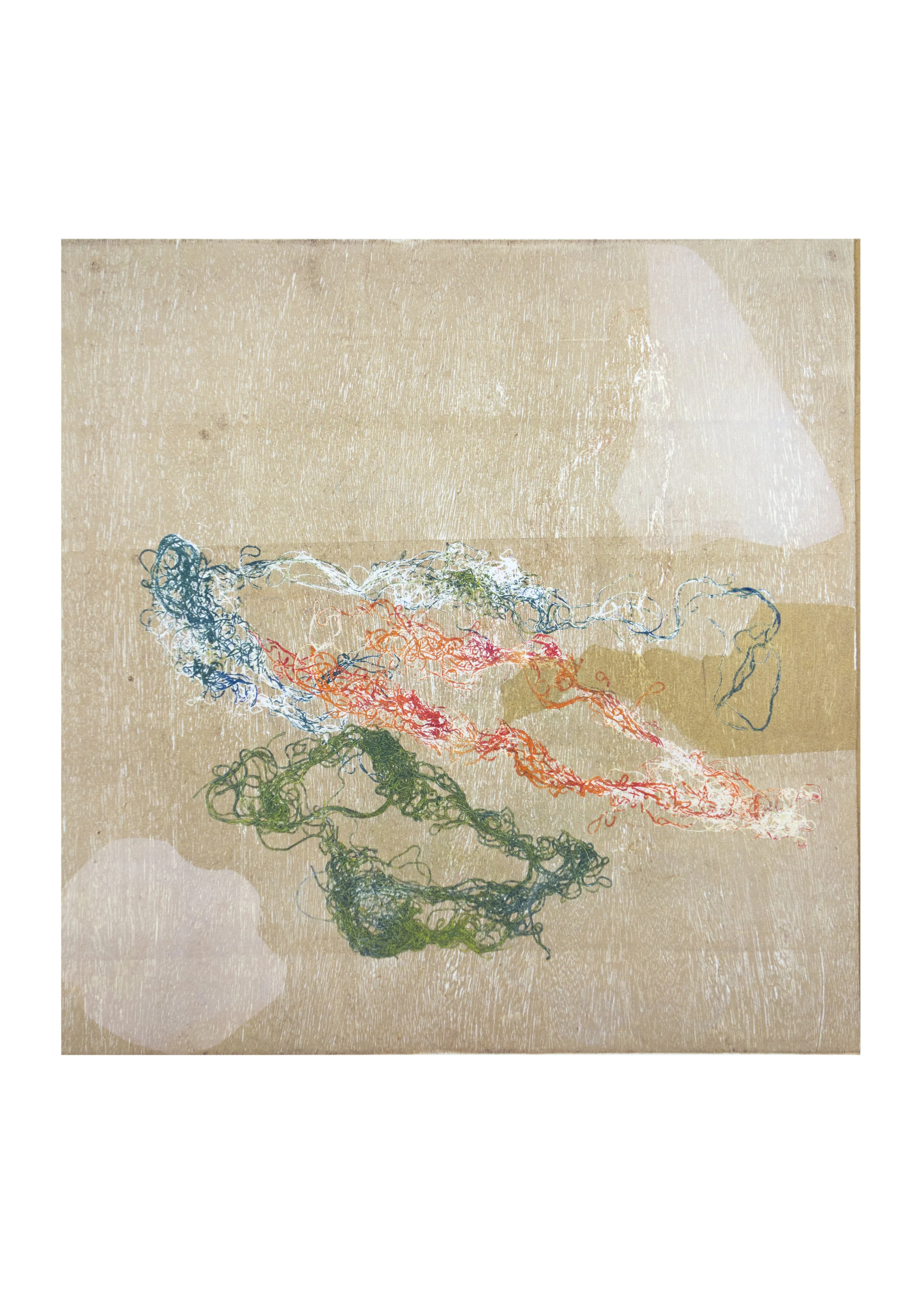 Mira, monoprint, image: 16" x 15"