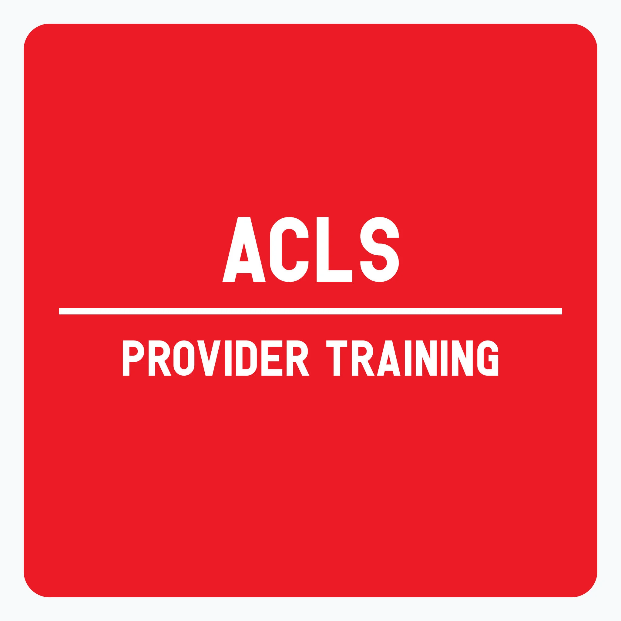 ACLS Provider Training