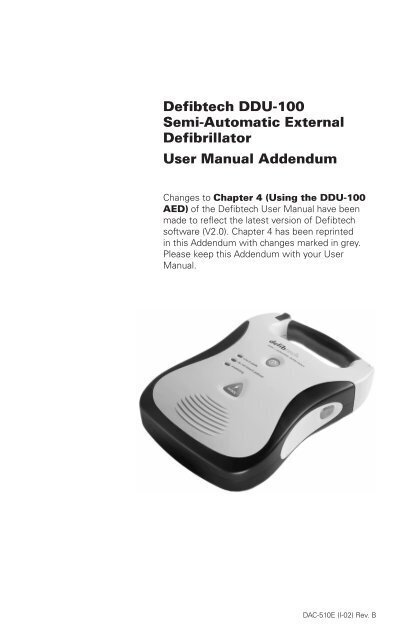 Défibrillateur Semi Automatique LifeLine Defibtech