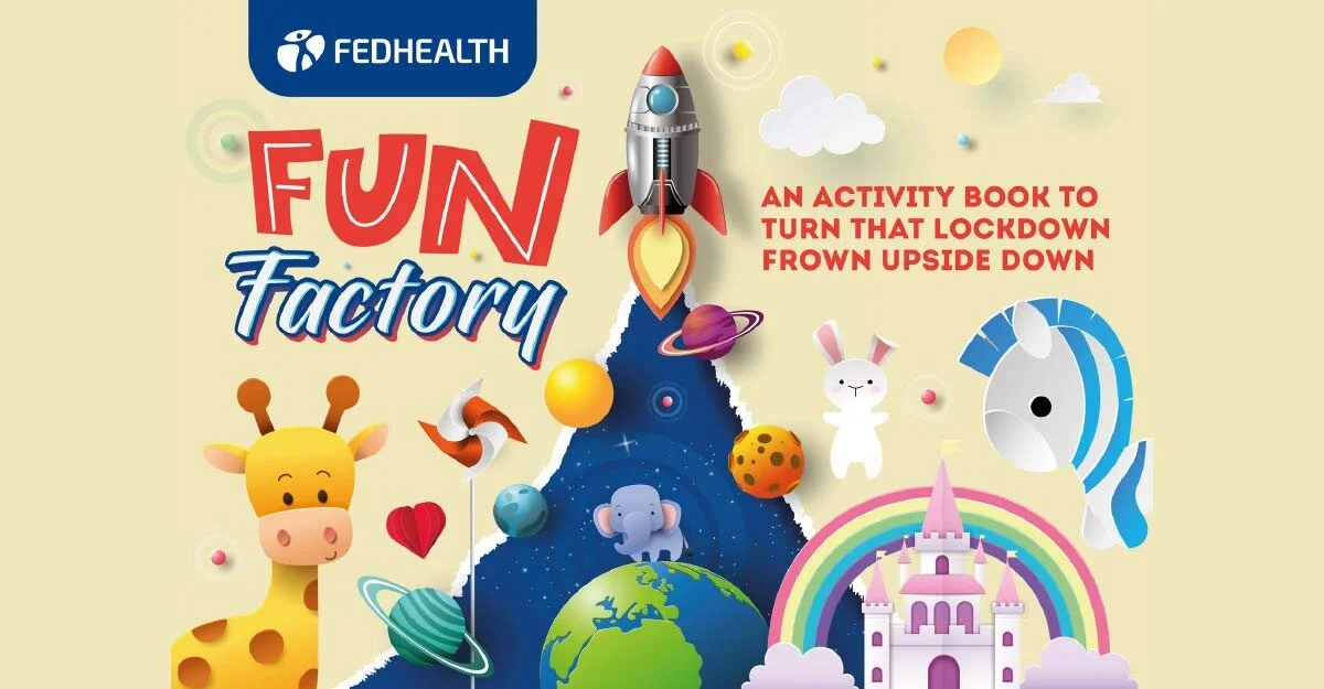 An Activity Book To Turn That Lockdown Frown Upside Down by Fedhealth