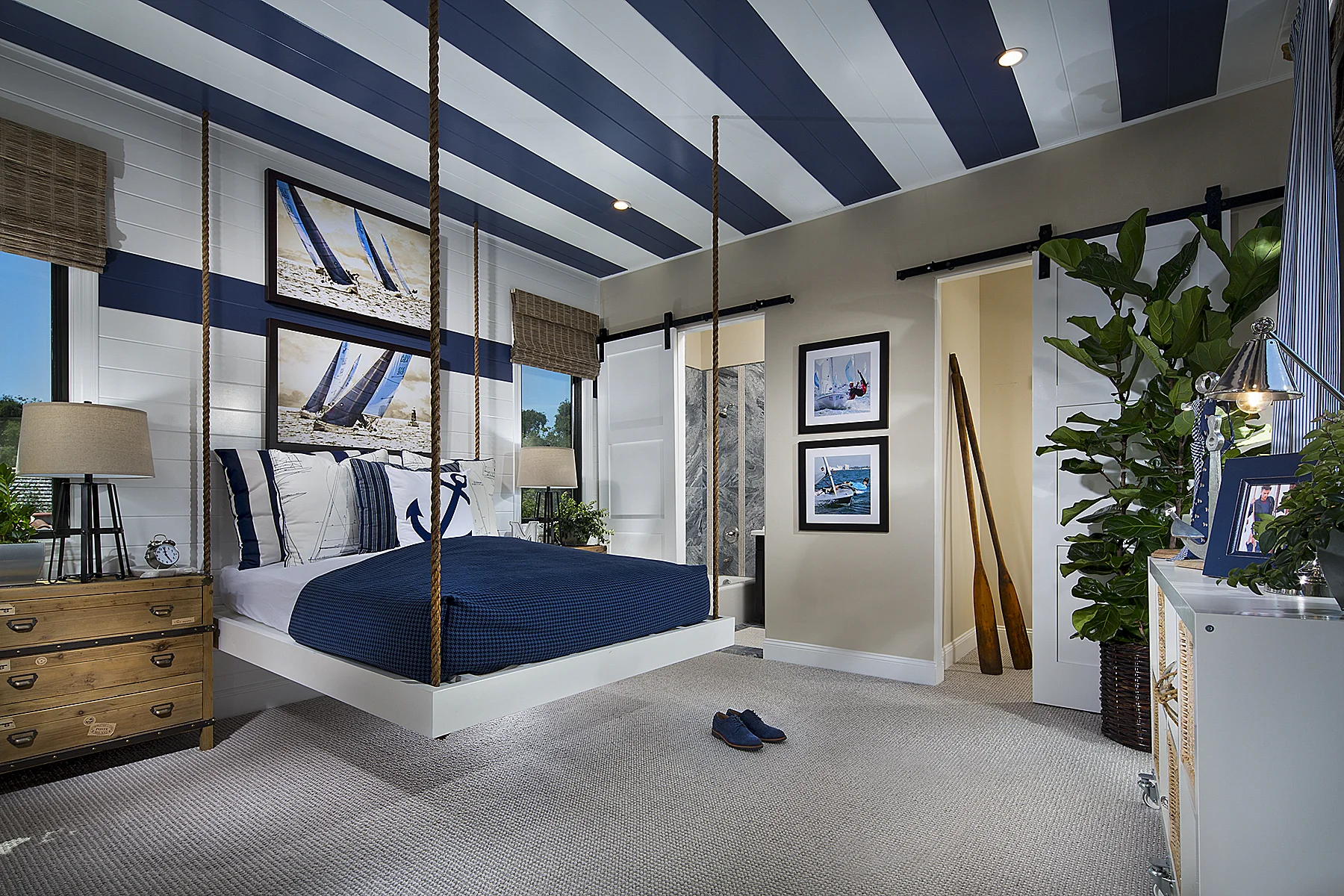 From unexpected ceiling treatments to a nautical twist created with ropes and paddles, we surprise and delight at every turn.