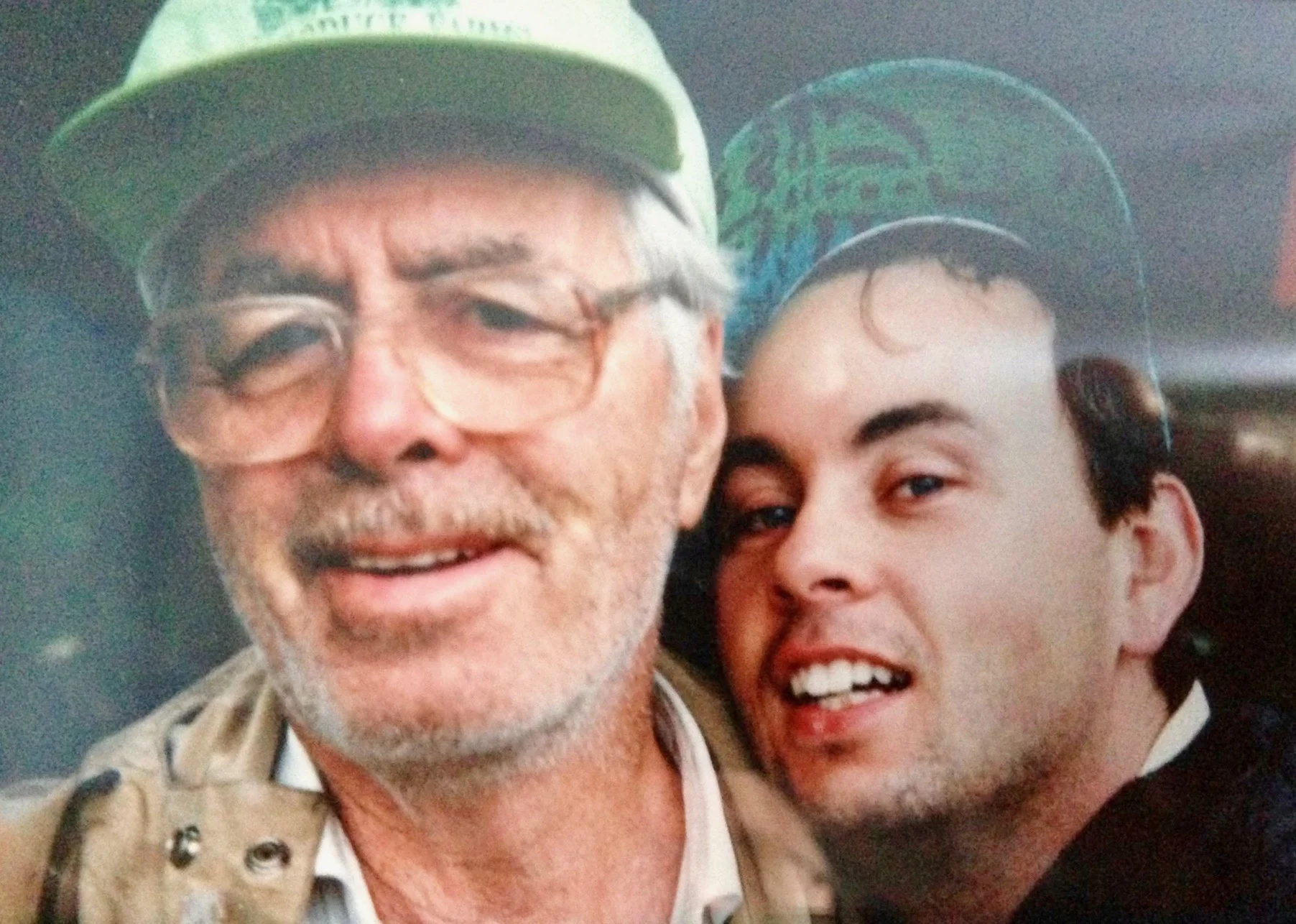 This is my Grandfather George and my Uncle Brett. This selfie was from well before the time of selfies ... 1994