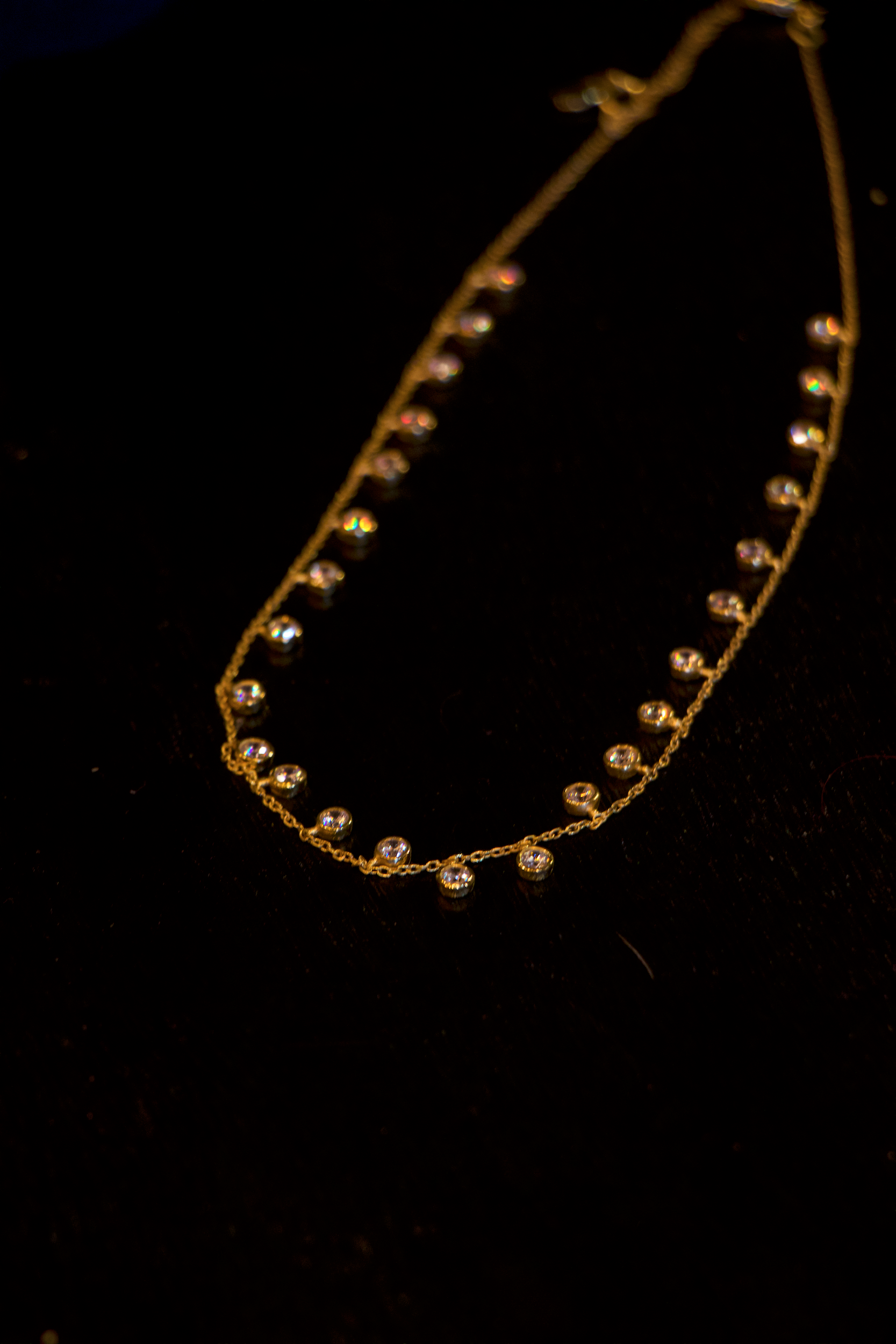Diamond Drops Necklace