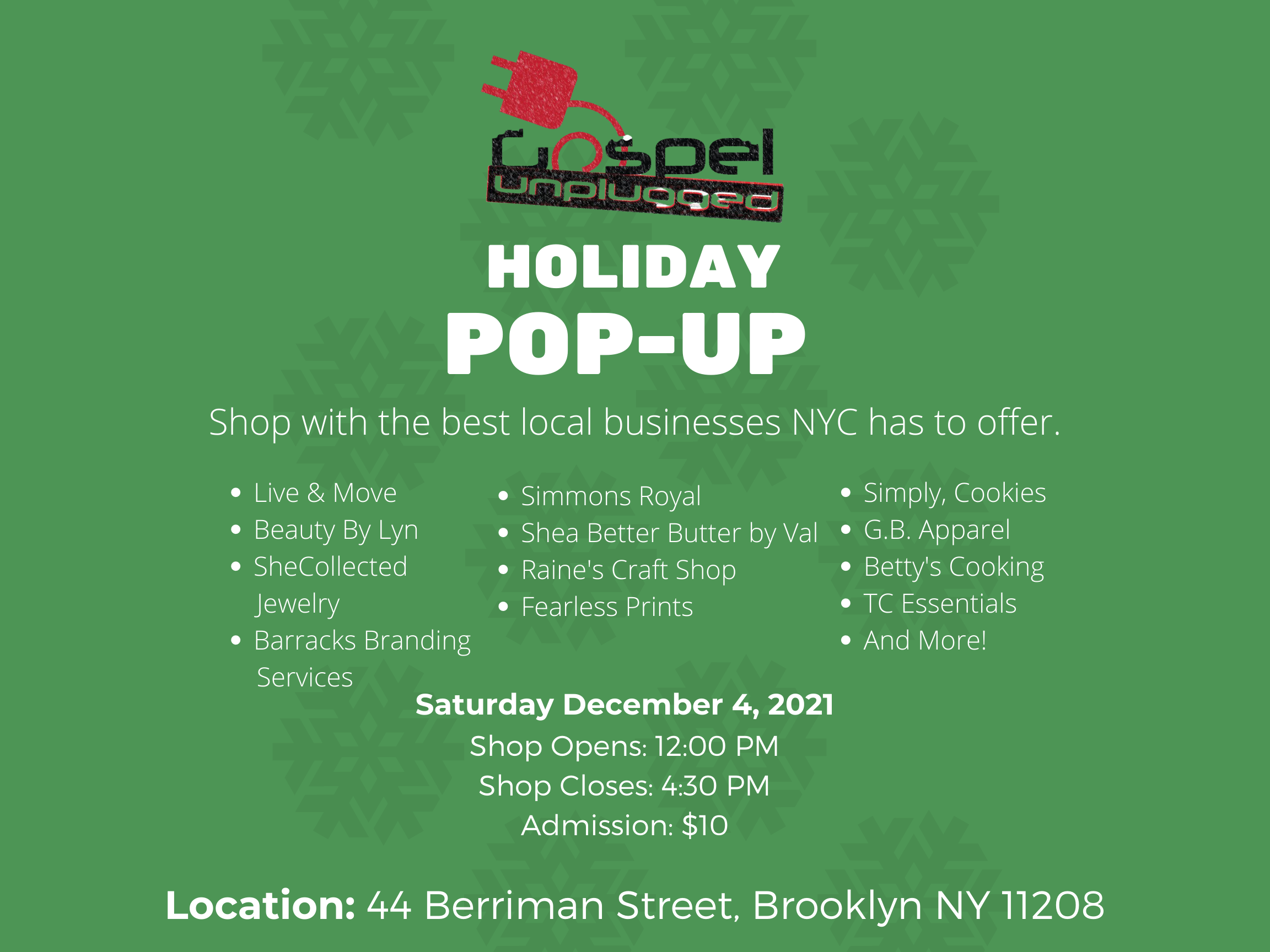 HOLIDAY POP-UP