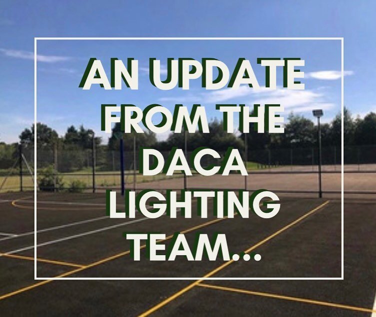 UPDATE

Our team are still contactable via email and telephone to discuss your lighting solutions with you. 

Contact us today for a free no obligation quote at enquiries@dacalighting.co.uk or contact us on 07818558768. 

#led #tennis #tenniscourt #t