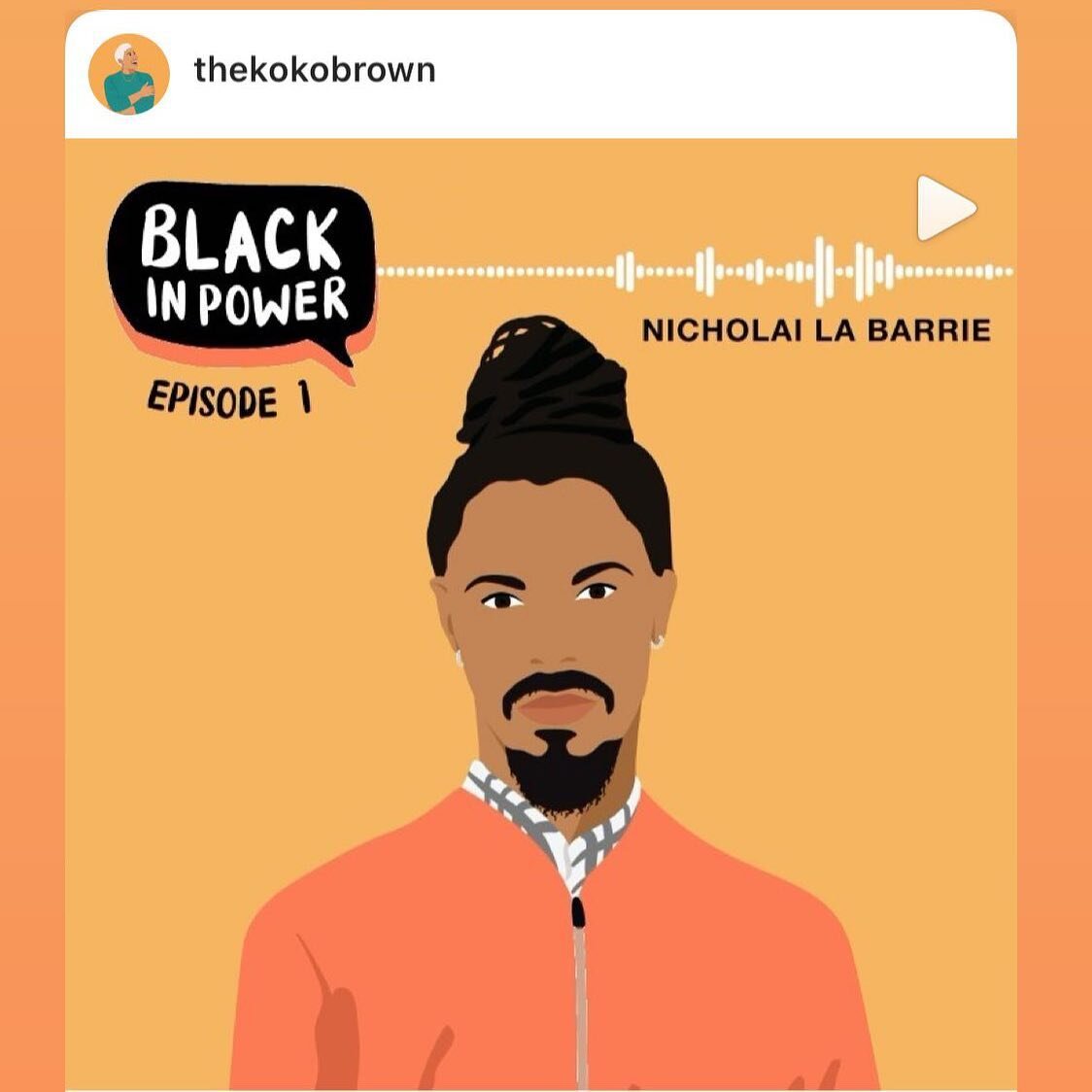 @thekokobrown Black in Power. Had a chat with the wonderful @thekokobrown about all kinds of things. I think we could have gone on for hours. Go check it out. #allthelove