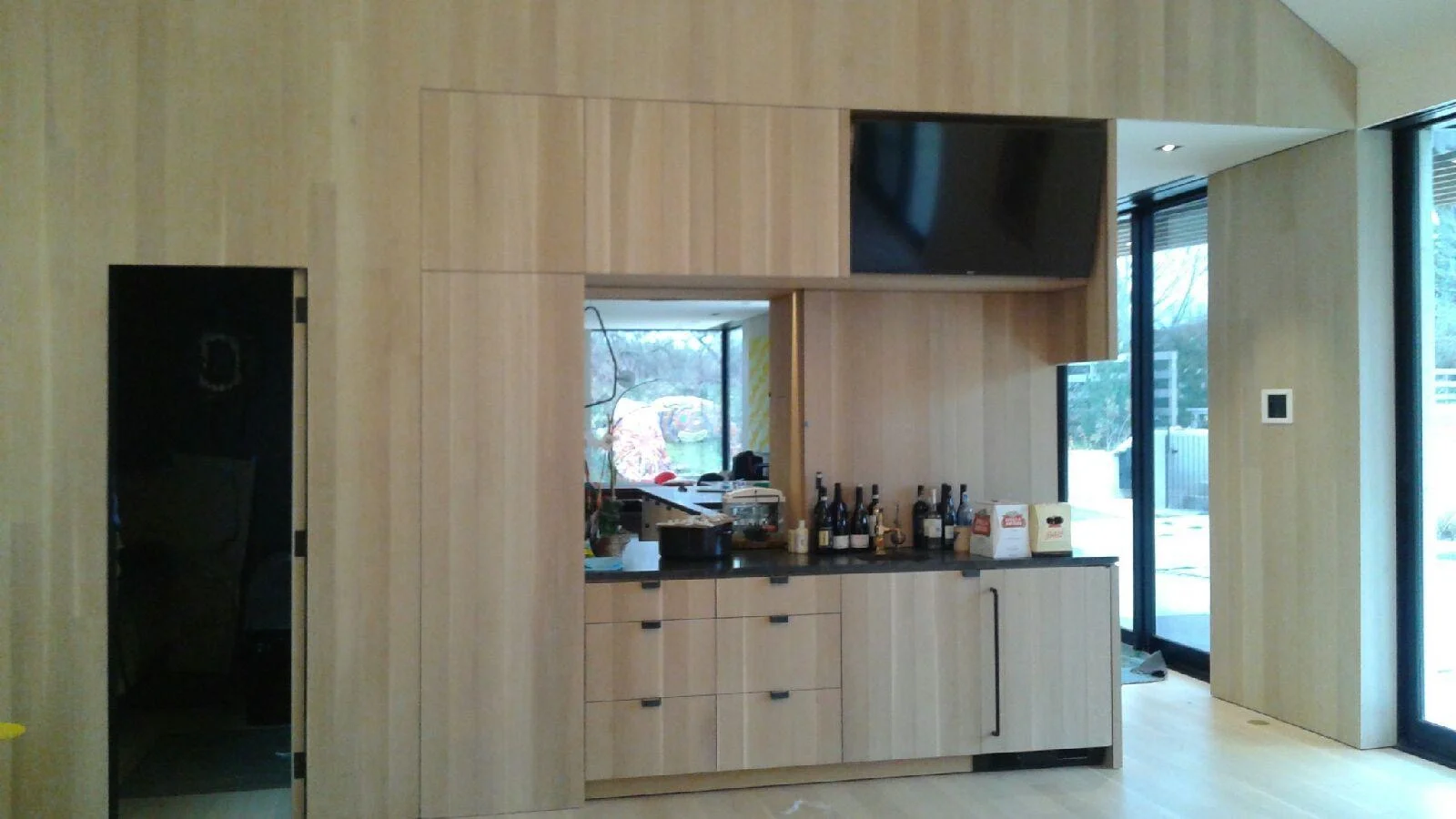 White oak wetbar