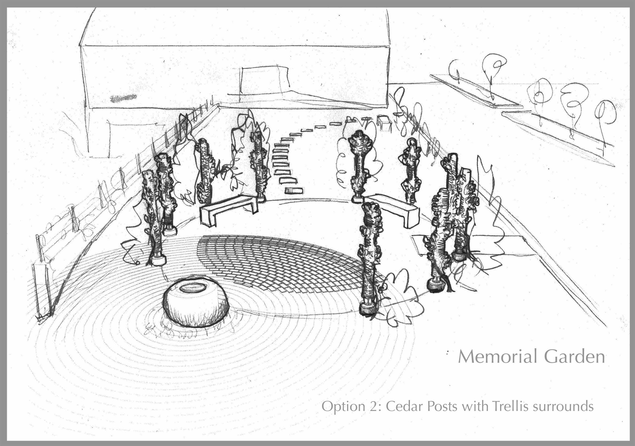 Memorial Garden sketch