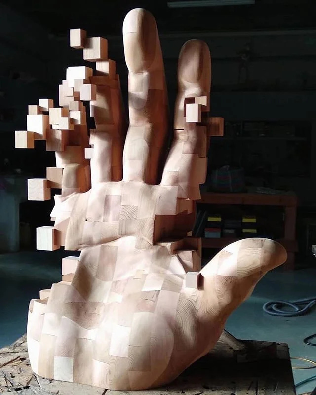 Stunning pieces: Wood On Wood by artist @han_hsu_tung . . . .
.
.
.
#immersiveart #syntheticreality #inspo #inspiration #tech #glitchartist #experimentalart #glitchart #woodart #inspiringart #woodwork #glitchart #artlondon #kineticsculpture #kinetica