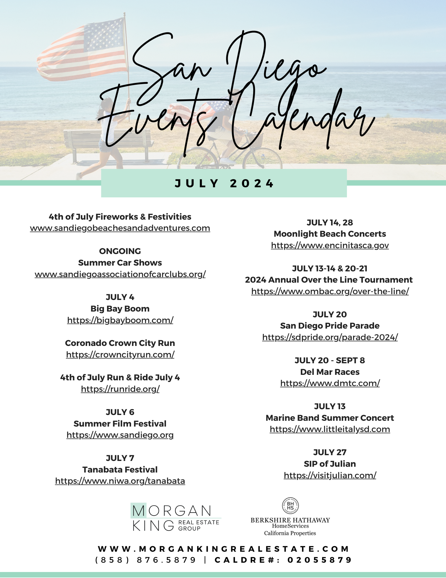 MK Life Tips San Diego Events Calendar, July 2024 — King Real