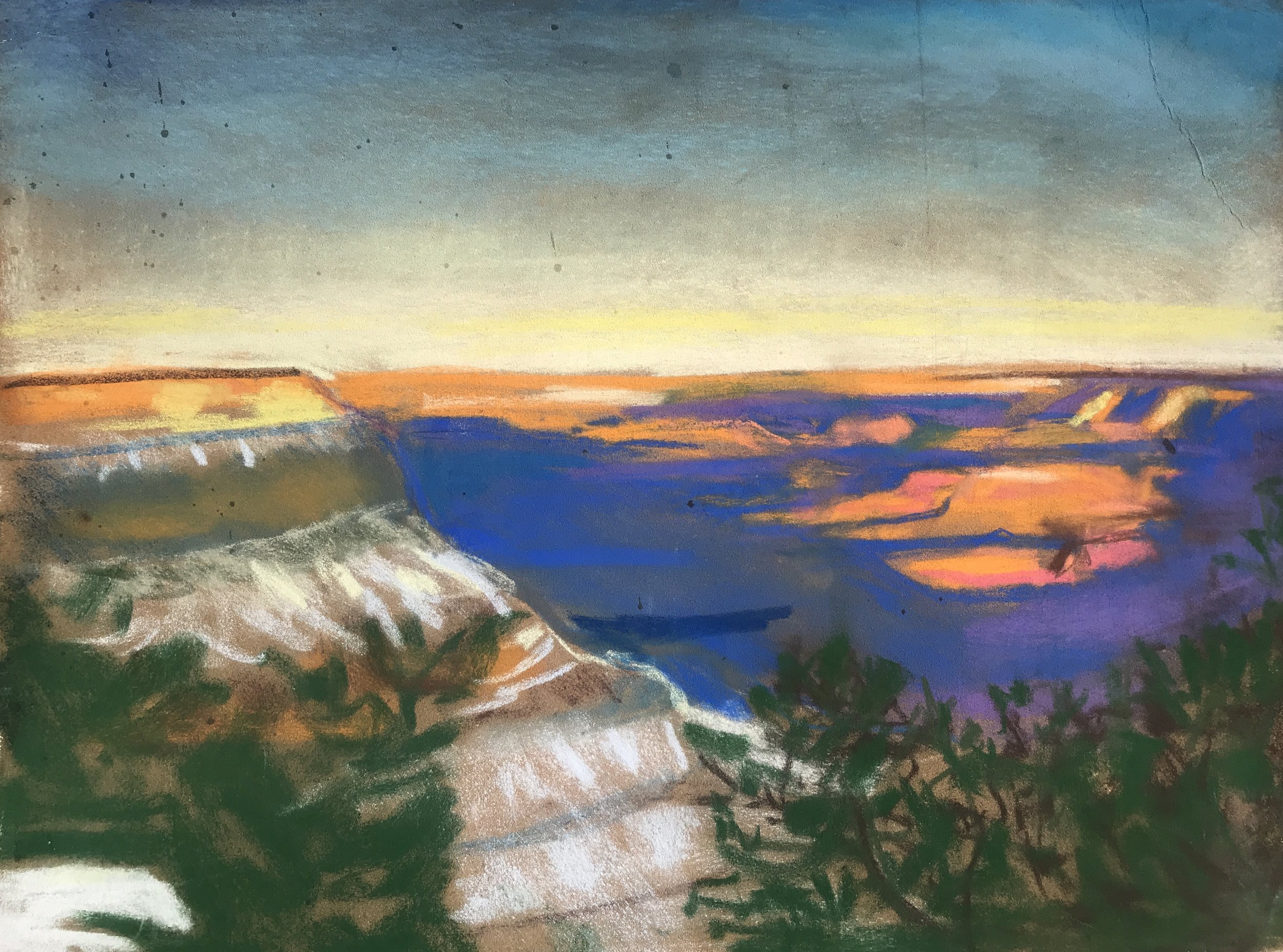Grand Canyon, pastels 