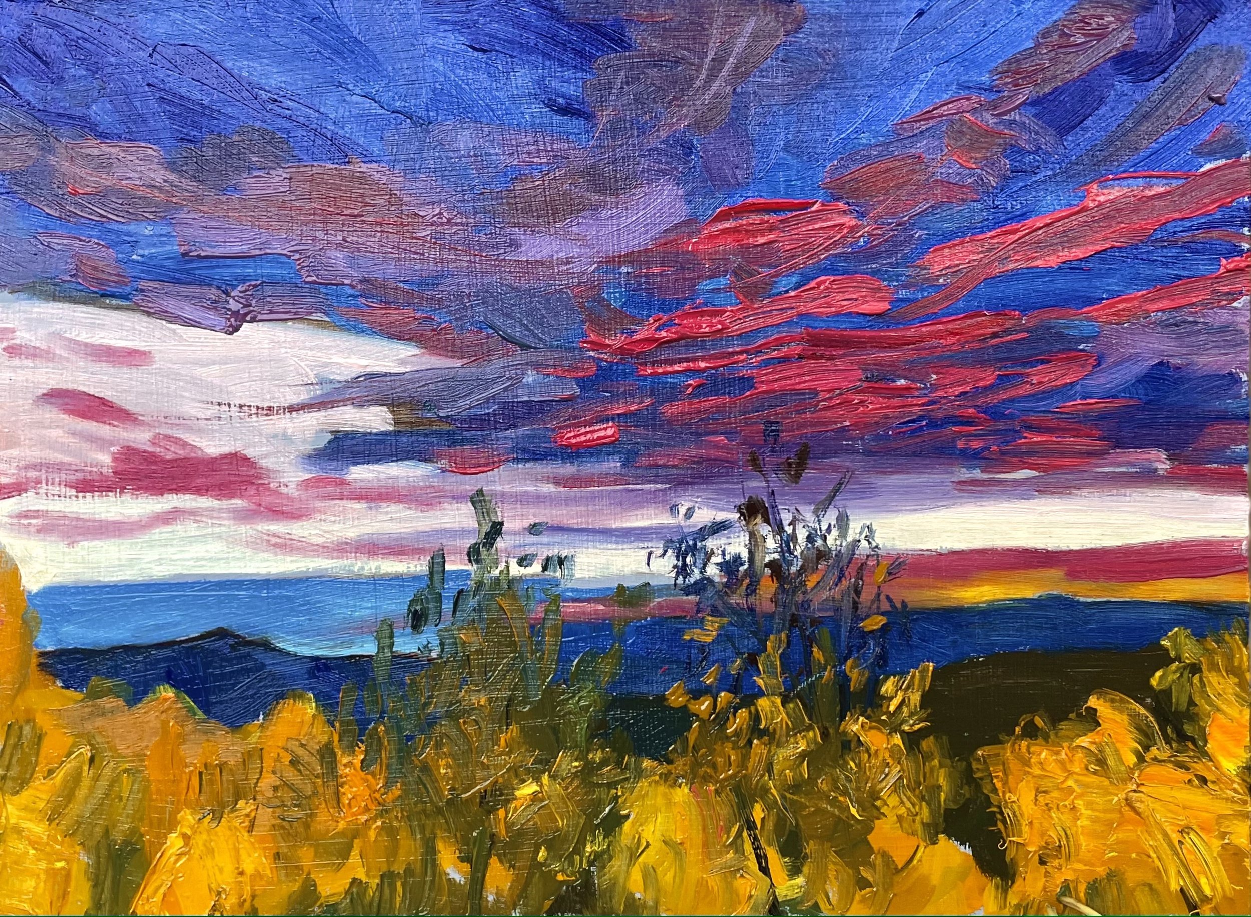 Santa Fe Sunset in the Fall