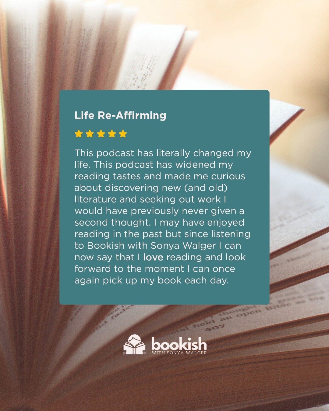 Thank you for this lovely, lovely review, Ally McLaren. We really appreciate your kind words. Not only does it strokes our ego, it also helps us grow the podcast and reach new listeners. ⁠
⁠
If you haven't already, please rate and review wherever you