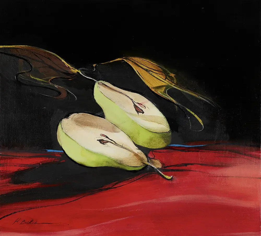 Imaginary Still Life of Pears