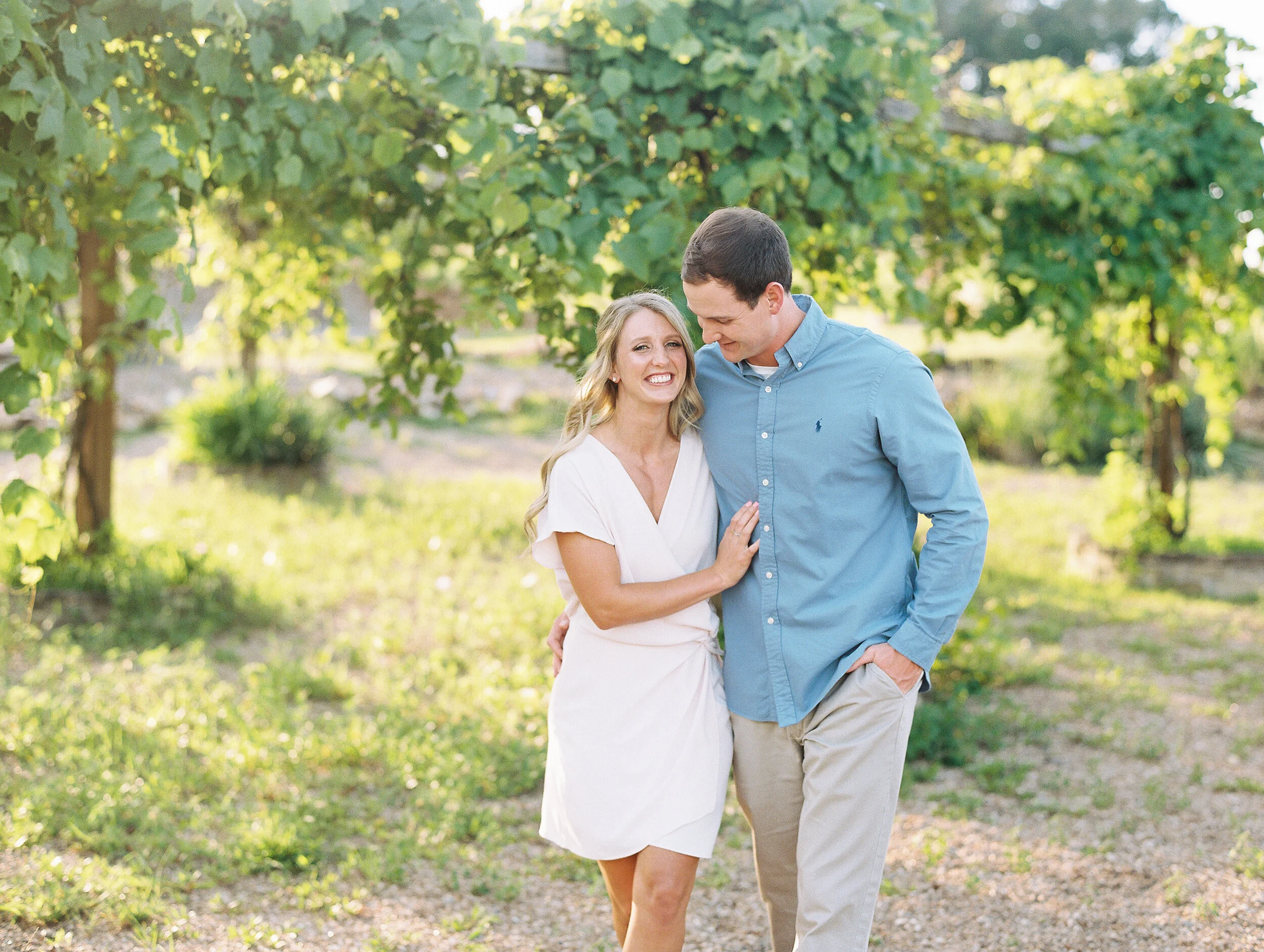 Morgan and Lee // Arkansas Vineyard Engagement Session