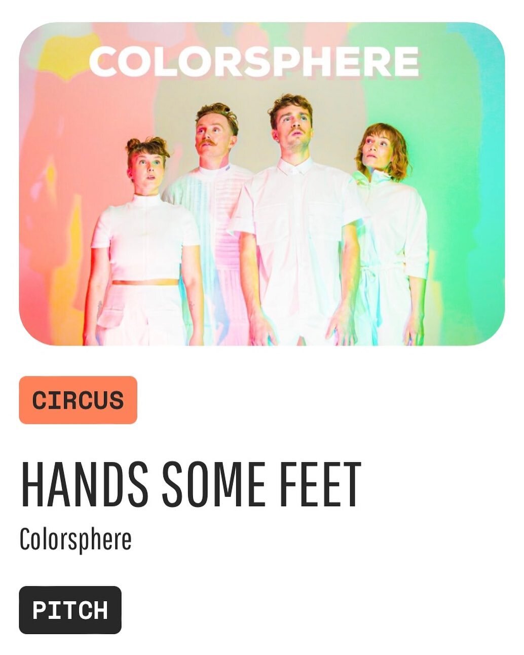 We are happy to announce that we&rsquo;ll be part of @performinghel 2023 with our upcoming show COLORSPHERE!

🟡 🟠 🟣

Colorsphere is a contemporary circus performance which seamlessly incorporates innovative technology, juggling, acrobatics and phy