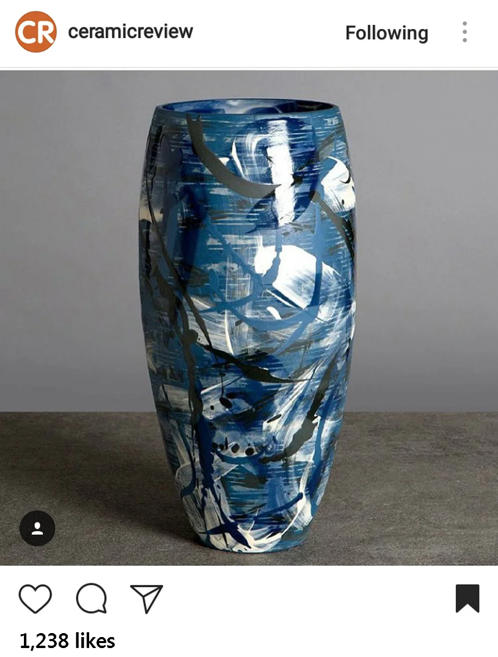 Ceramic Review Instagram showcased my "Under the Waves" Series Vasewww.instagram.com/ceramicreview