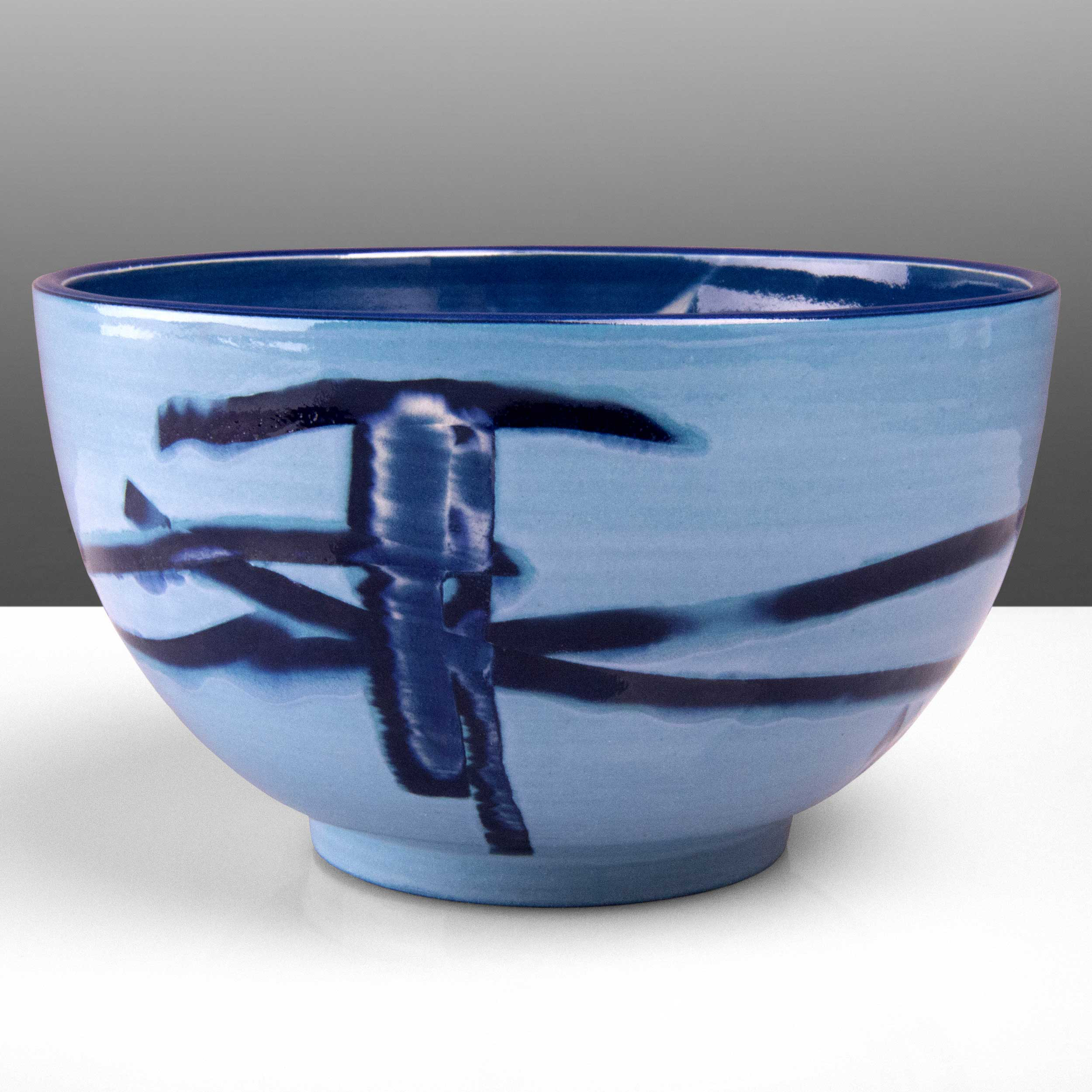 Small Blue Ceramic Bowl by Rowena Gilbert