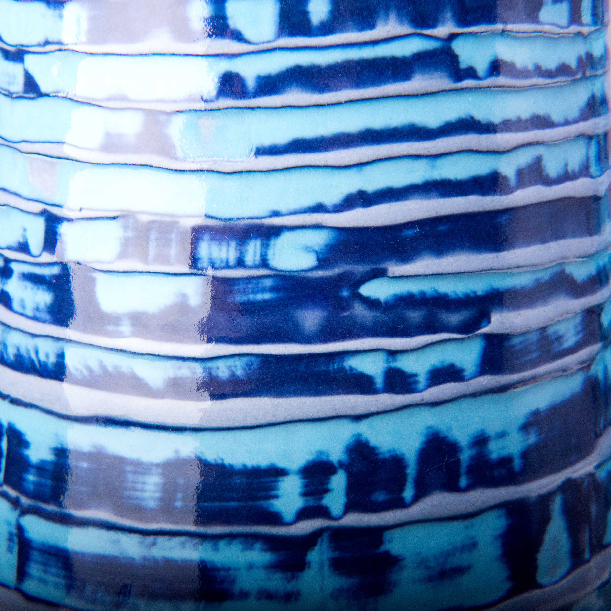 Blue Mauve Purple Ceramic Glaze Design by Rowena Gilbert