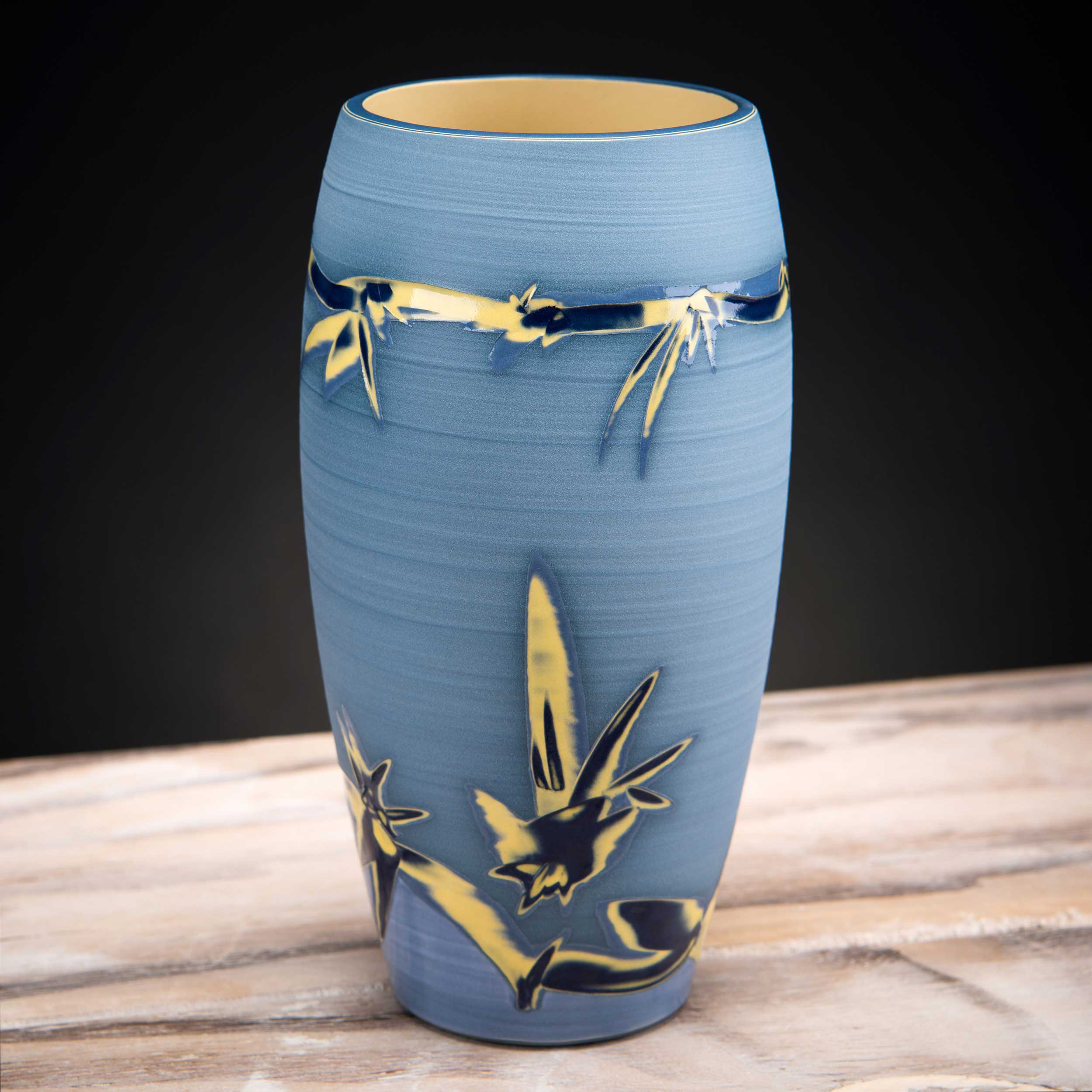 Pale Blue Ceramic Vase by Rowena Gilbert