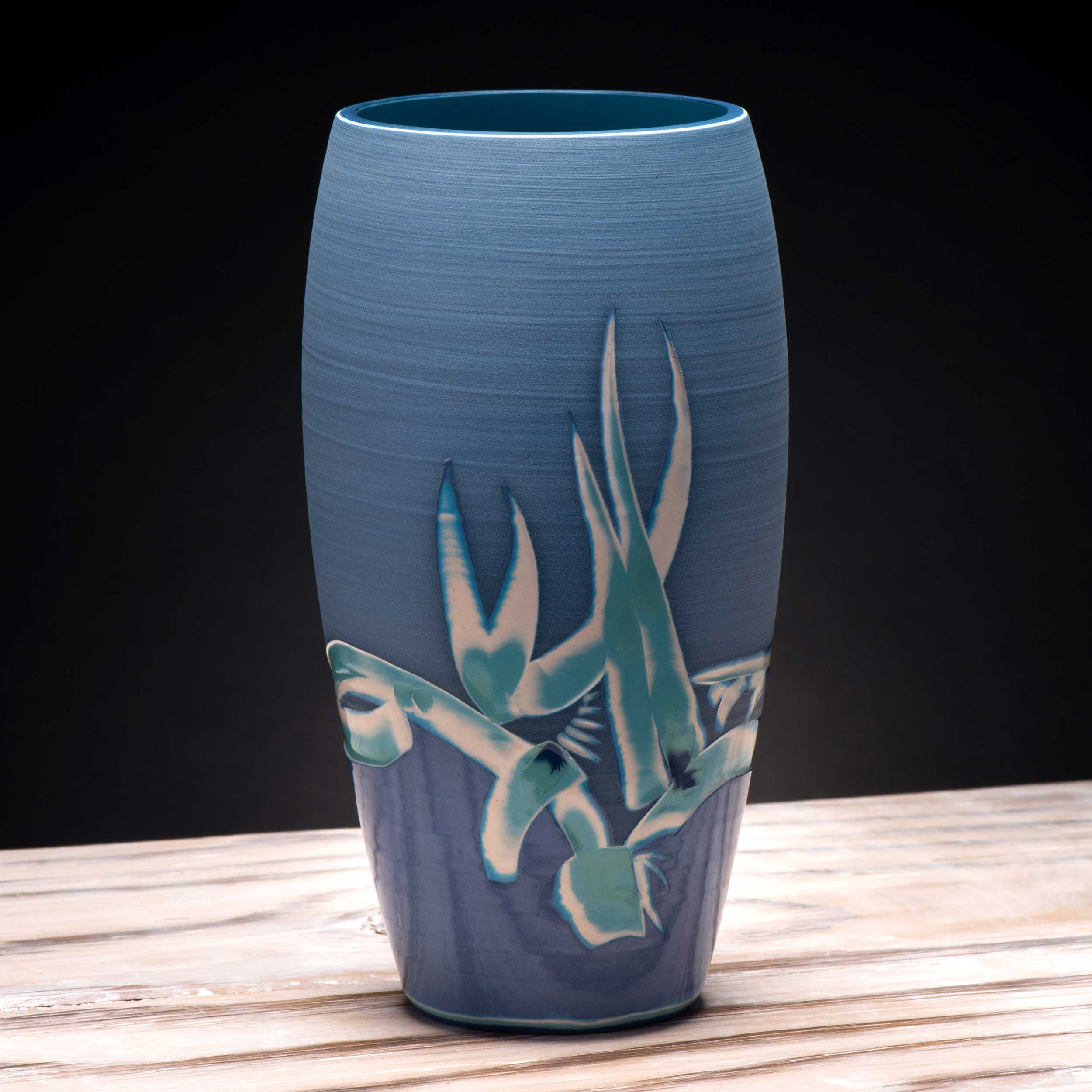Oriental Style Modern Vase by Rowena Gilbert