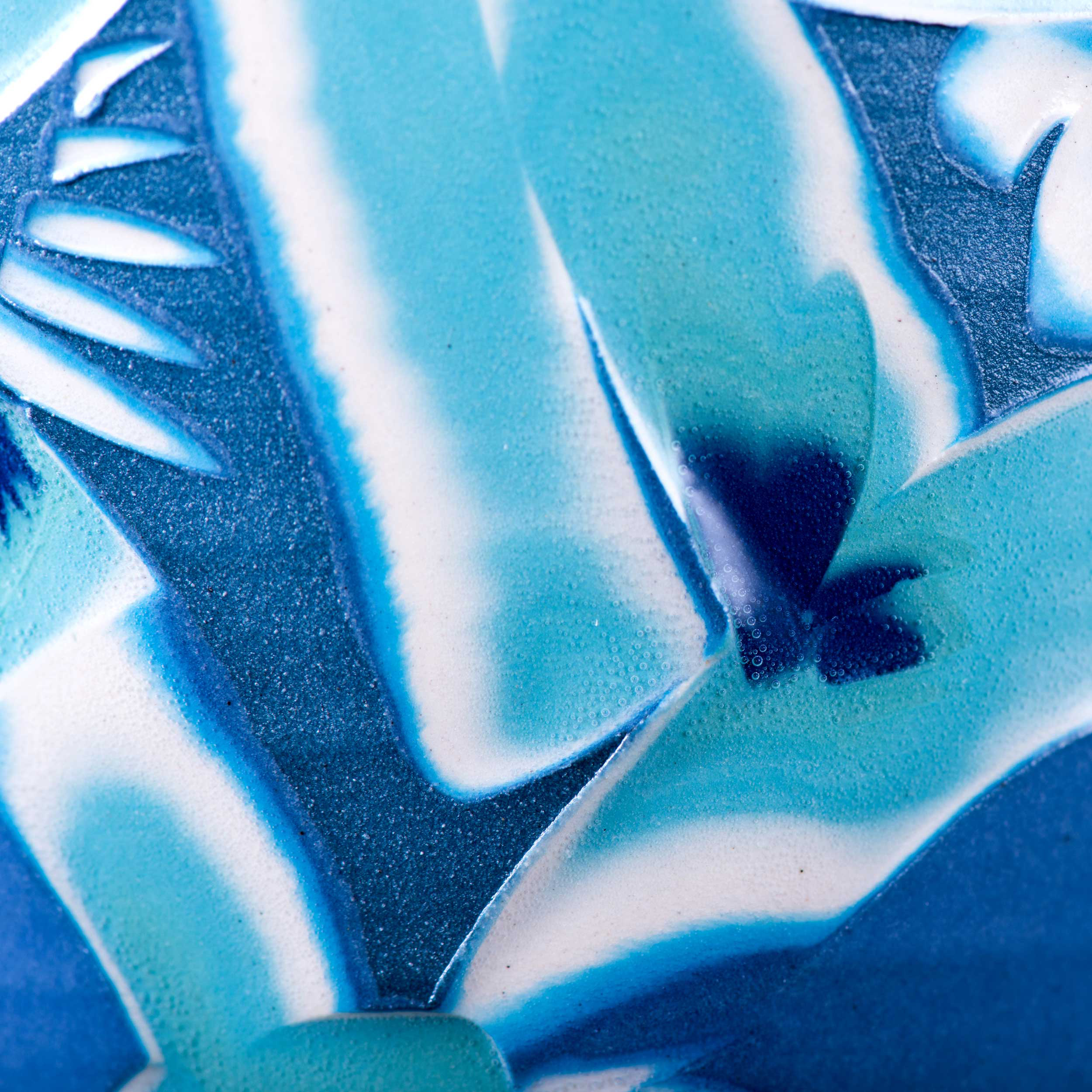 Ceramic Detail Turquoise Carolina Blue by Rowena Gilbert