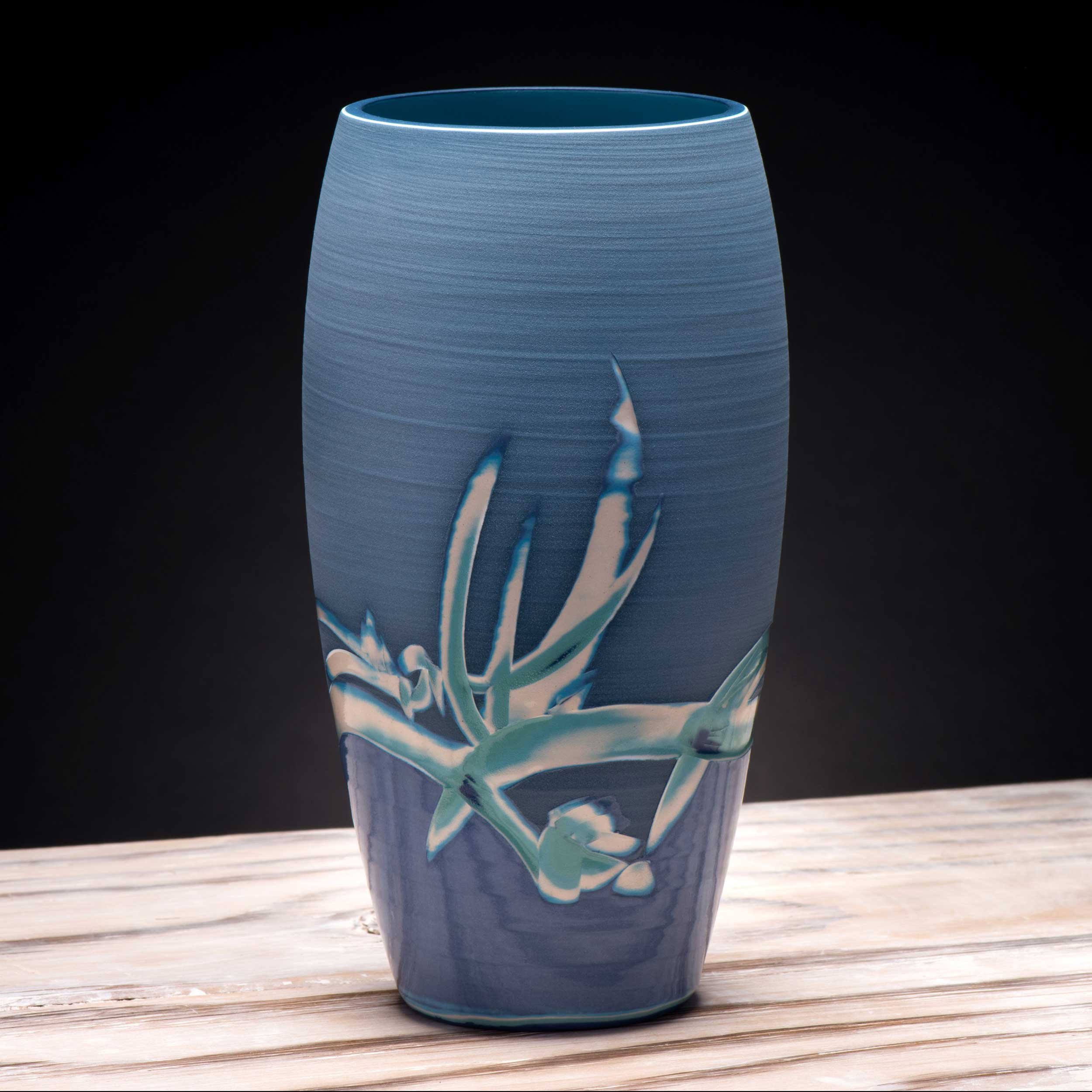 Sea Reed Design Vase by Rowena Gilbert