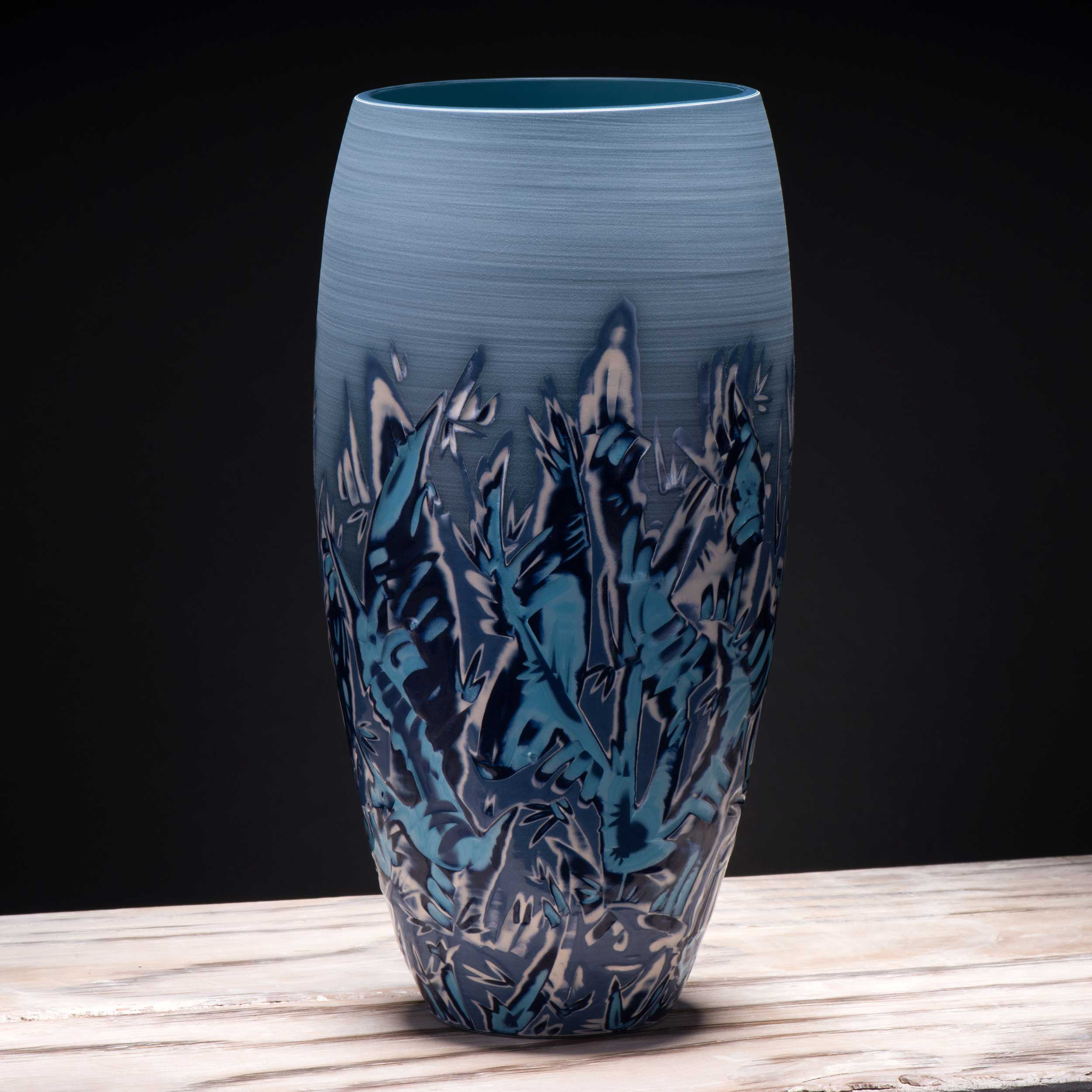 Sea Ocean Ceramic Vase Seascape Ceramics by Rowena Gilbert