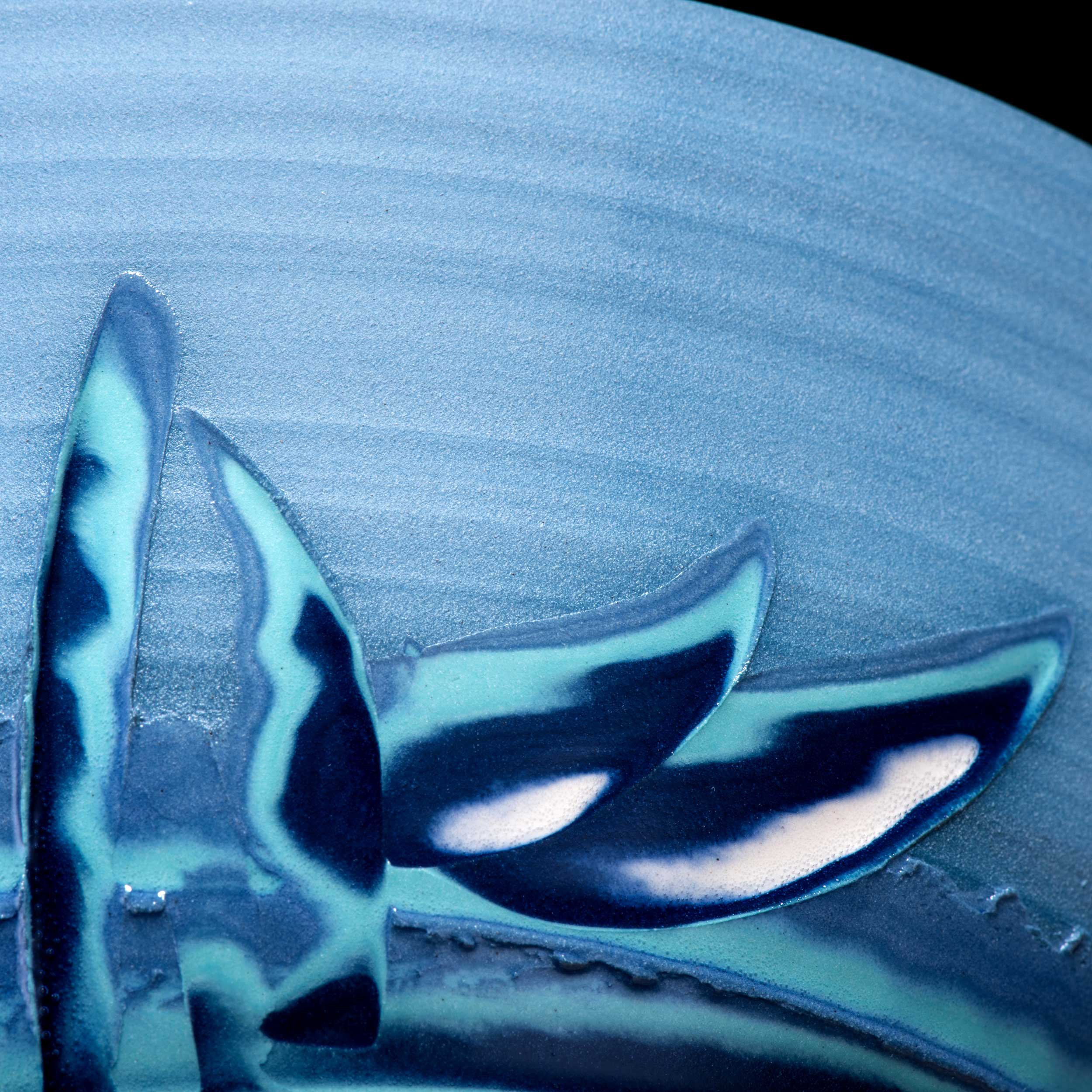 Wave Art Ceramic Bowl Detail Rowena Gilbert Coast Series