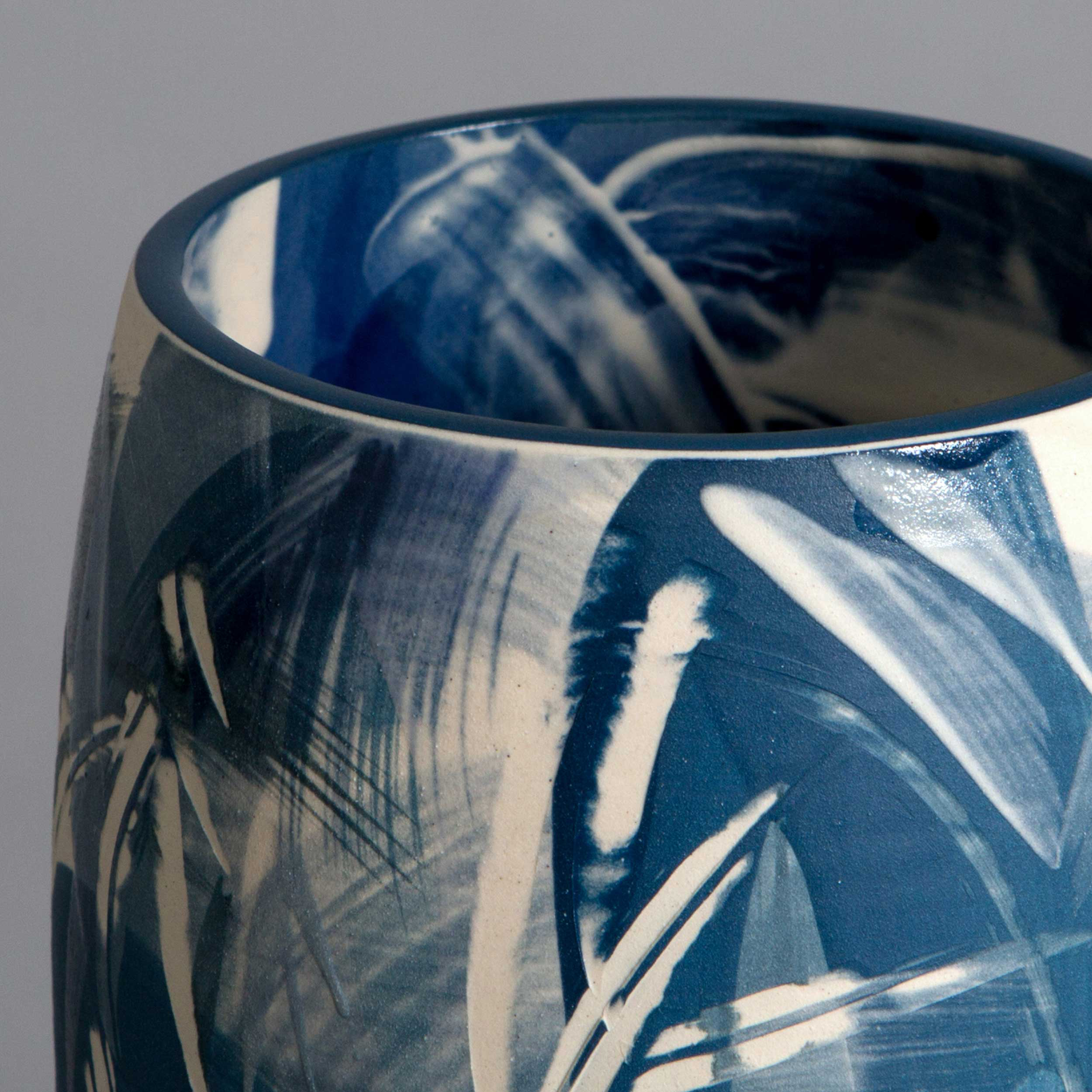 Contemporary Wave Pattern Vase