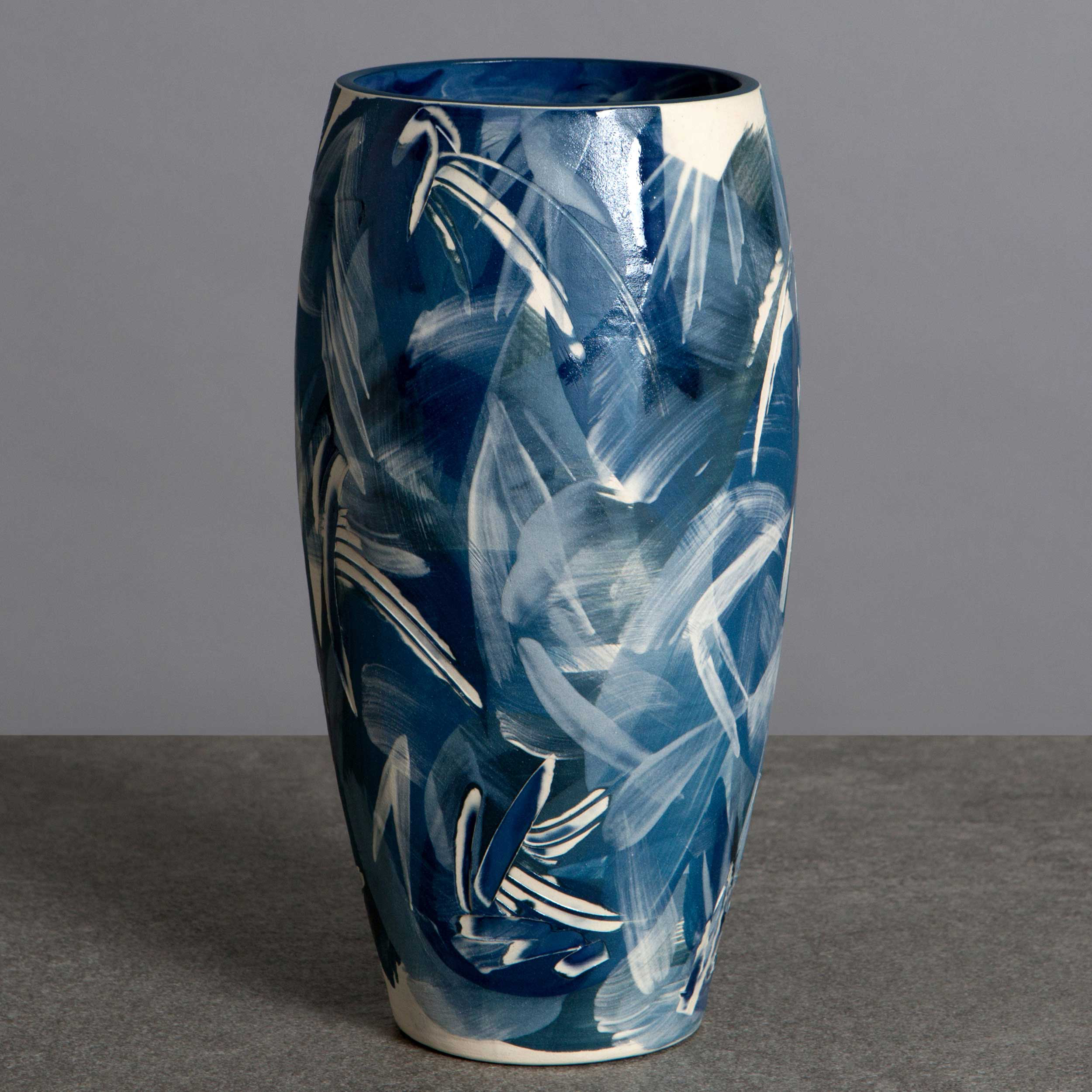 Contemporary Wave Design Vase by Rowena Gilbert