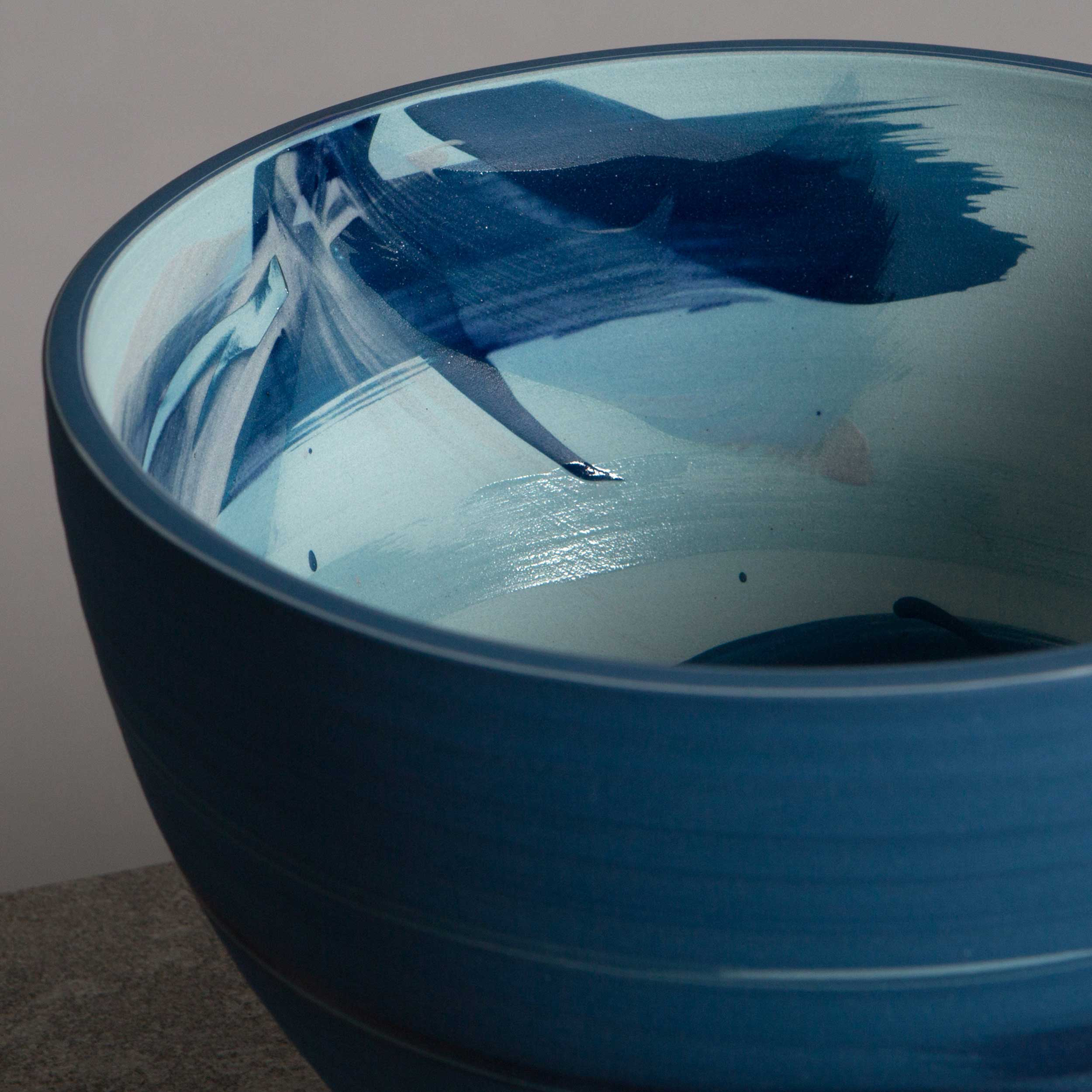 Sea Wave Ceramic Bowl  by Rowena Gilbert