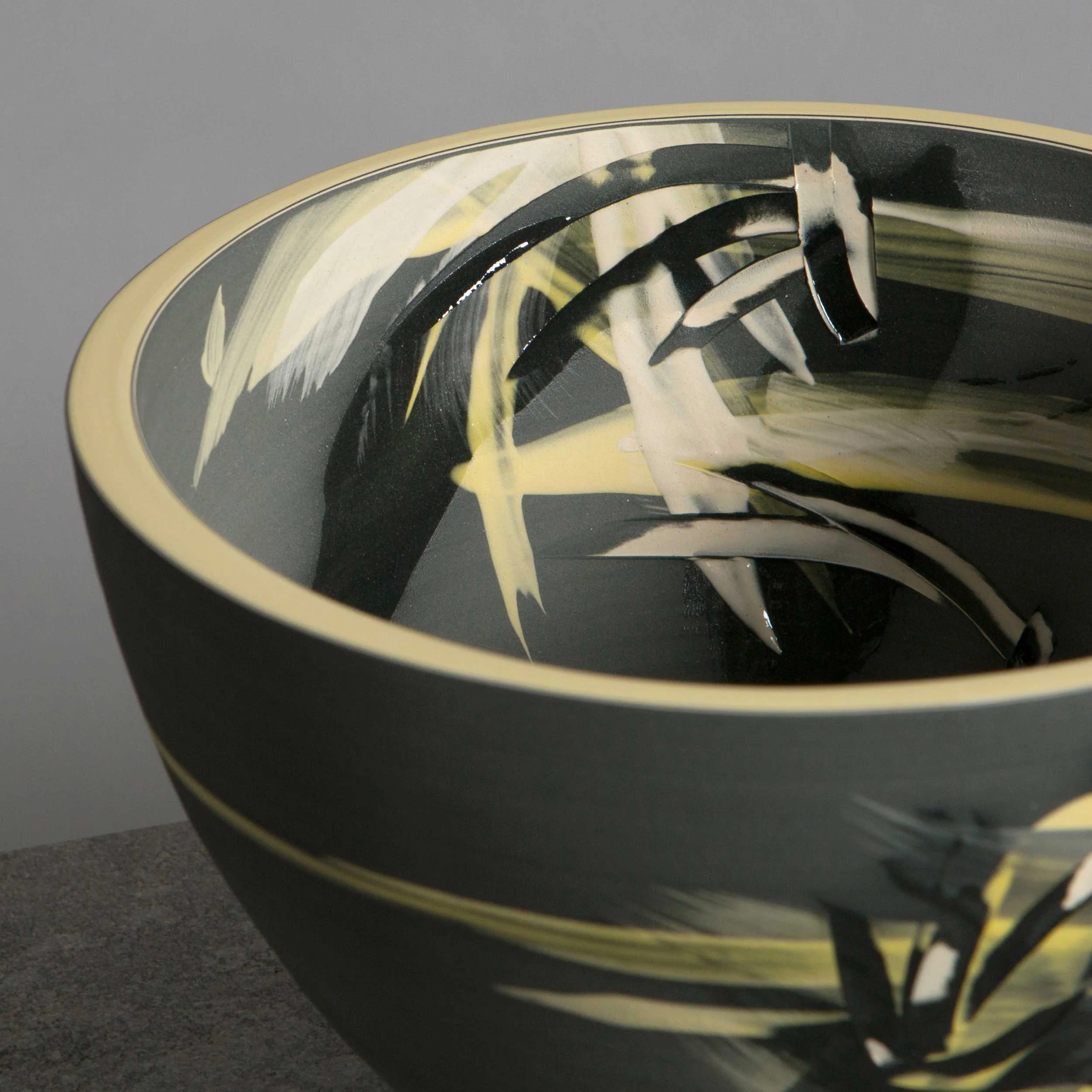 Above the Stars Ceramic Bowl Detaill by Rowena Gilbert
