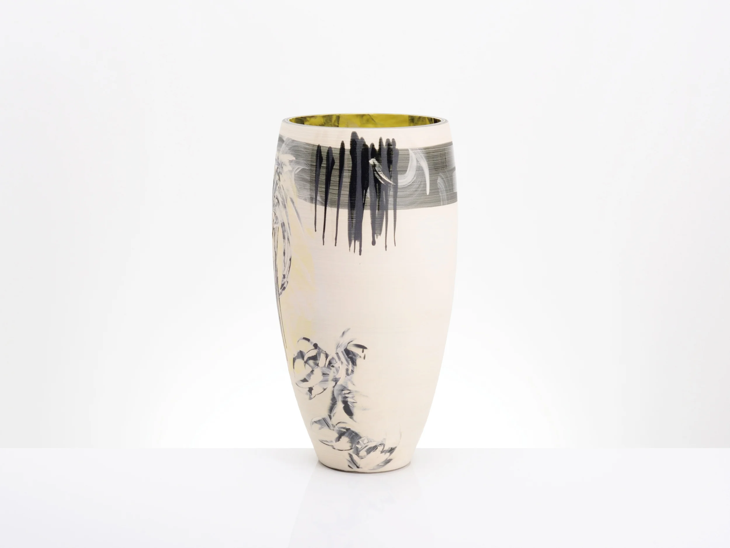 Luxury Cream White Large Vase by Rowena Gilbert
