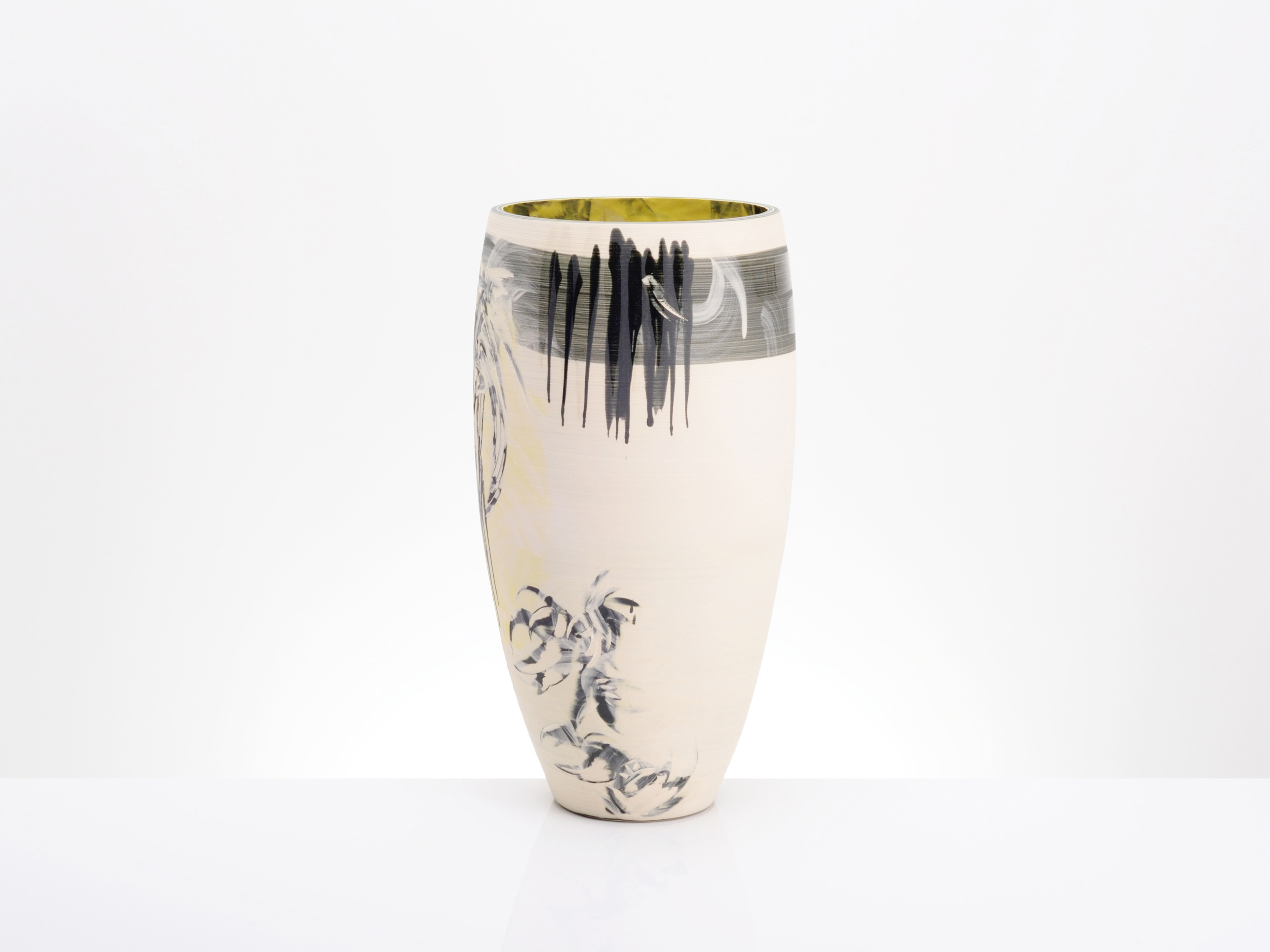 Luxury Cream White Large Vase by Rowena Gilbert
