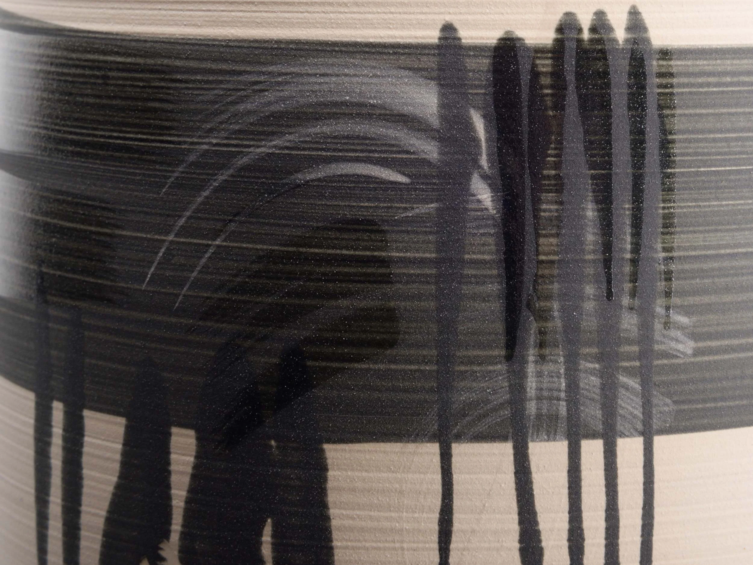 Ceramic Art Black White Light Dark by Rowena Gilbert