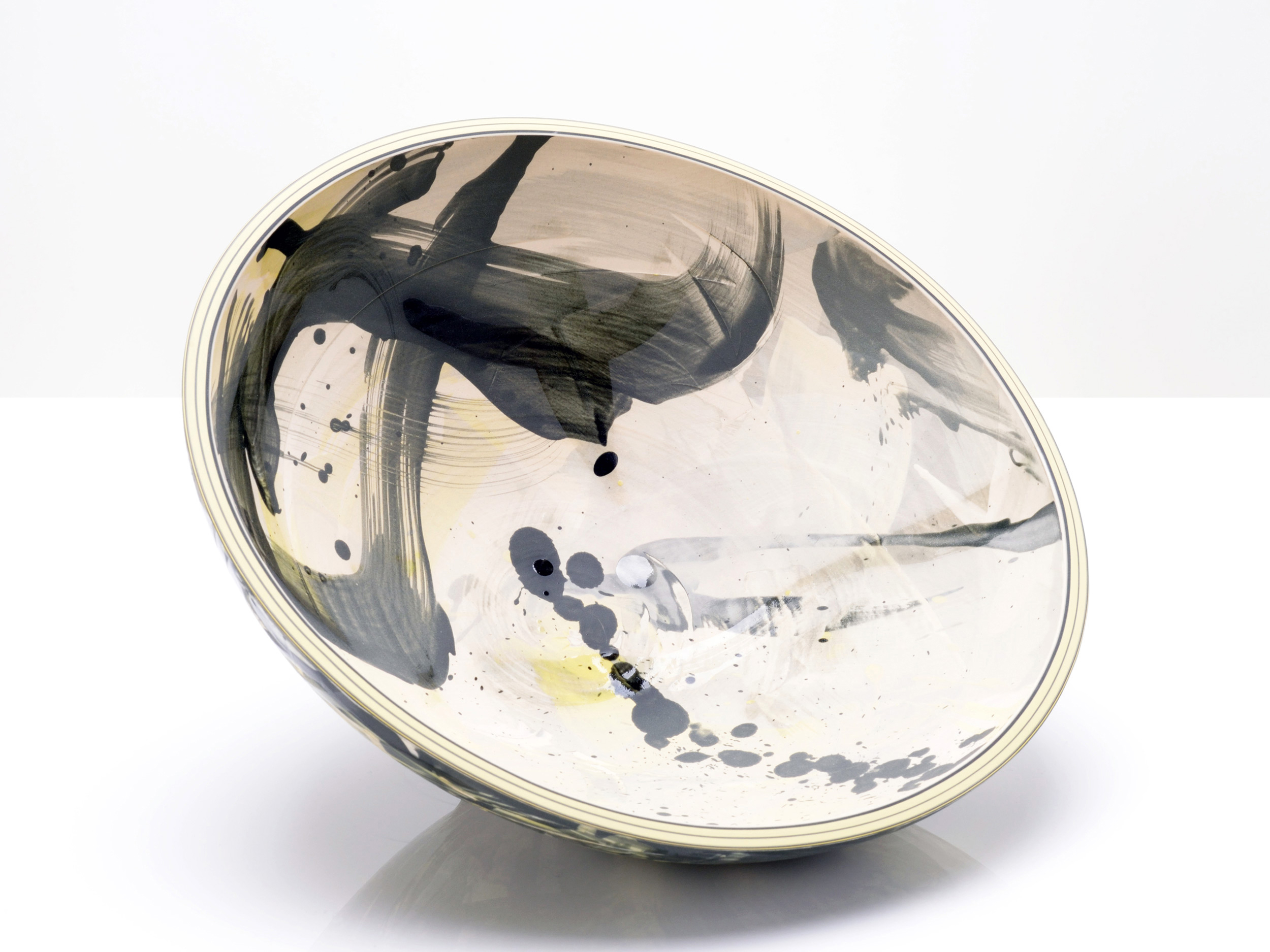 Abstract Star Ceramic Bowl by Rowena Gilbert