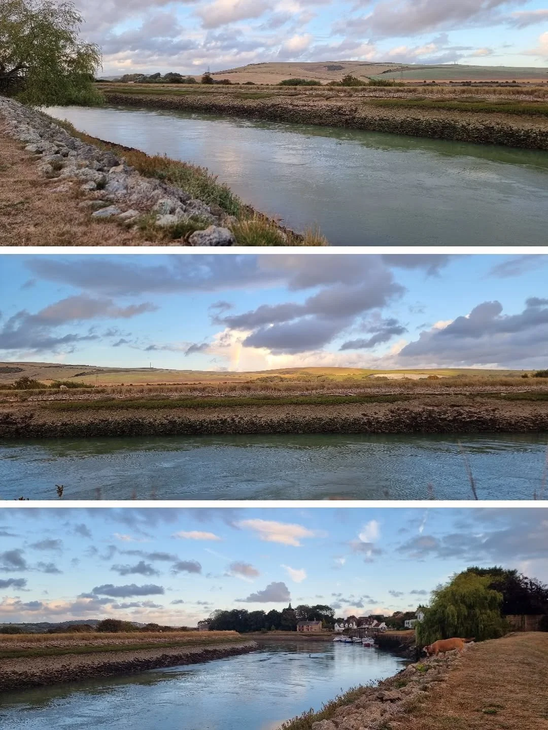 What a sky! 😍😍❤️🤩🤩 Even the leg of a 🌈 right in the middle. Mmm 🥰🥰🥰
#naturemakesmehappy #simplepleasures
#riverouse
#piddinghoe
#eastsussex