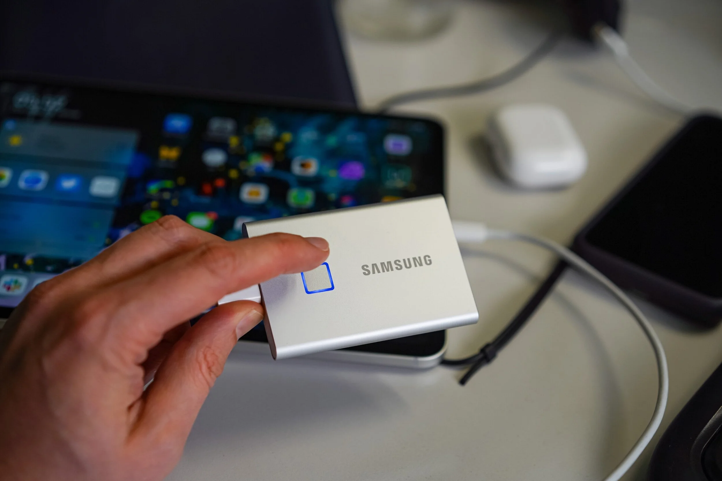 The Samsung T7 SSD And The iPad