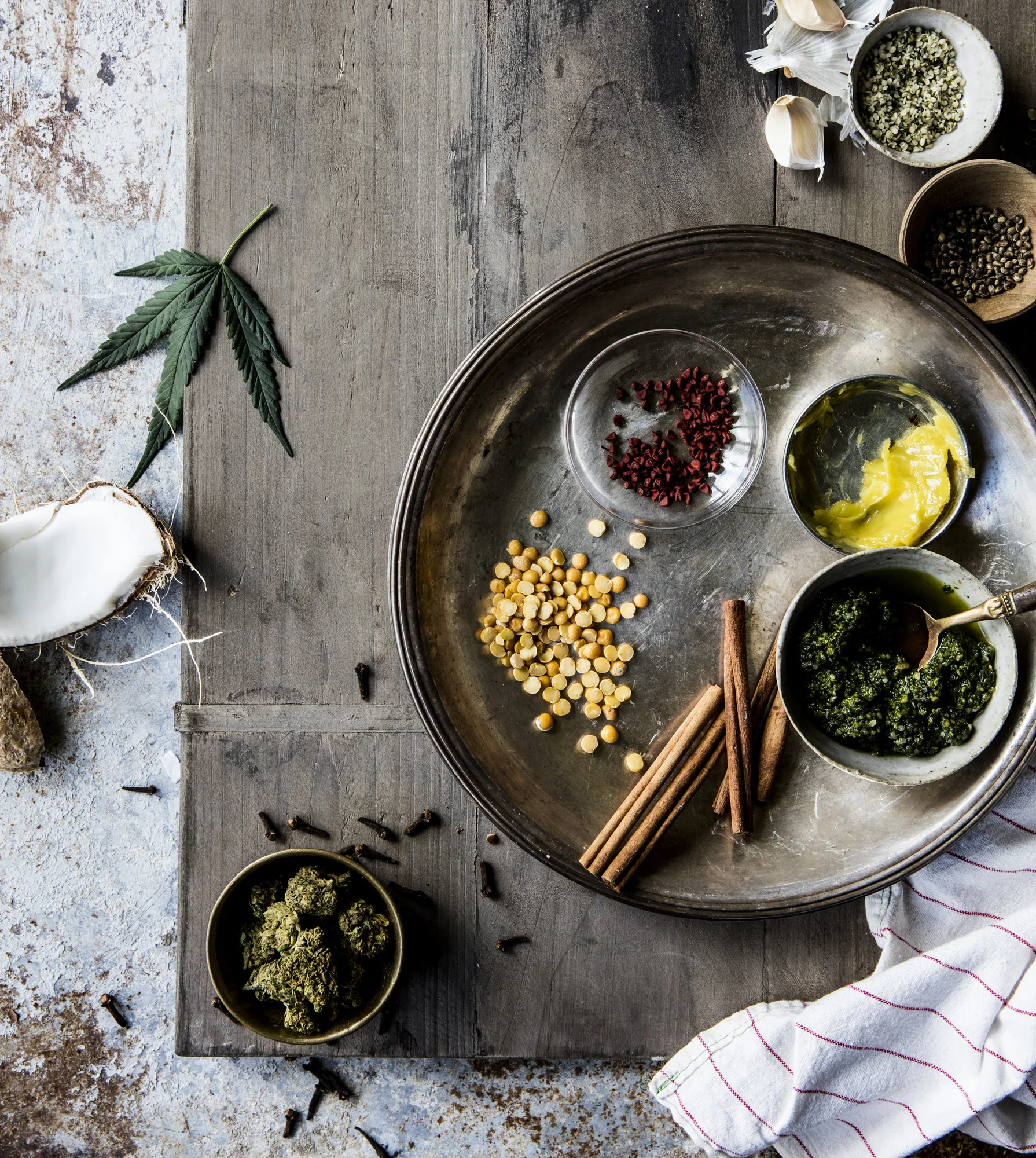 Cooking with Herb: 75 Recipes for the Marley Natural Lifestyle || Cookbook Food Styling by Brett Long , assist Hans Pena, with The Culinary Department for Cedella Marley, Pam Krauss/Avery; ISBN 0553496441
