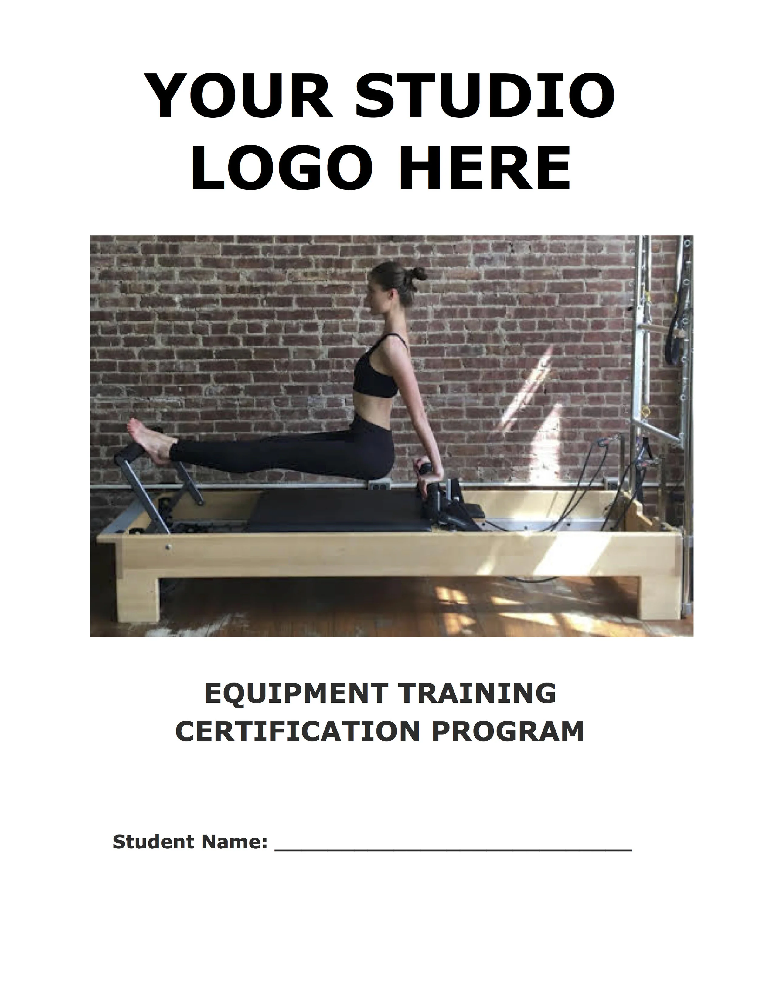 Equipment Teacher Training Progam Manual