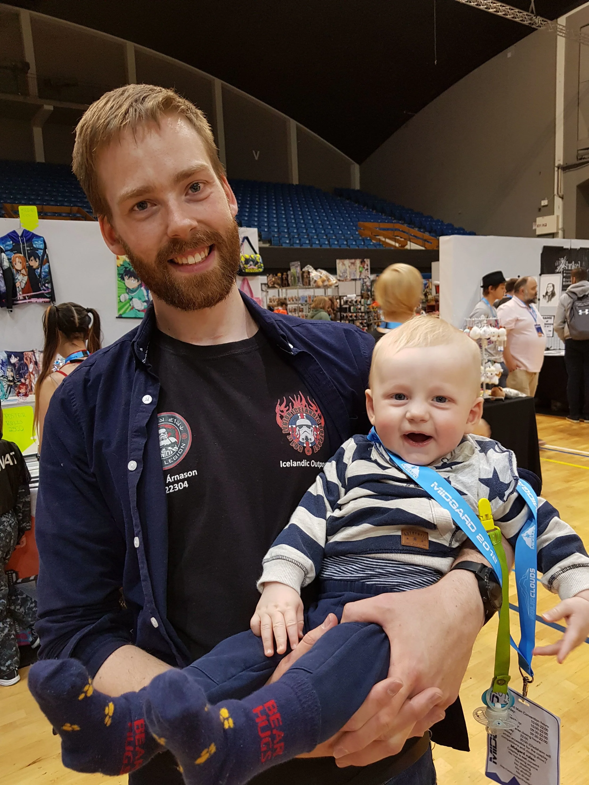 Tommi with his Son at Midgard