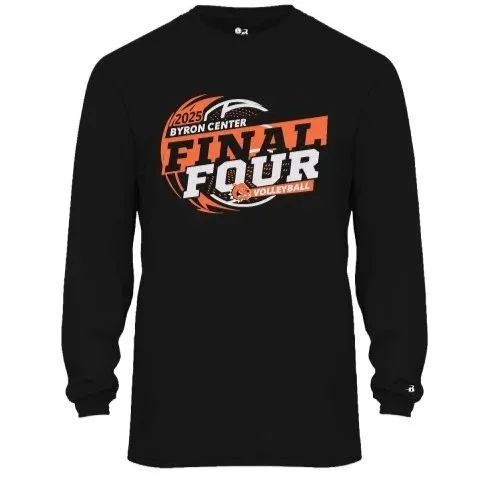 7. FRONT LOGO ONLY  Badger Performance Long-Sleeve Tee (Youth & Adult)