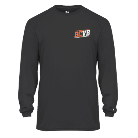 6.  BCVB Badger Black Performance Long-Sleeve Tee (Youth & Adult)