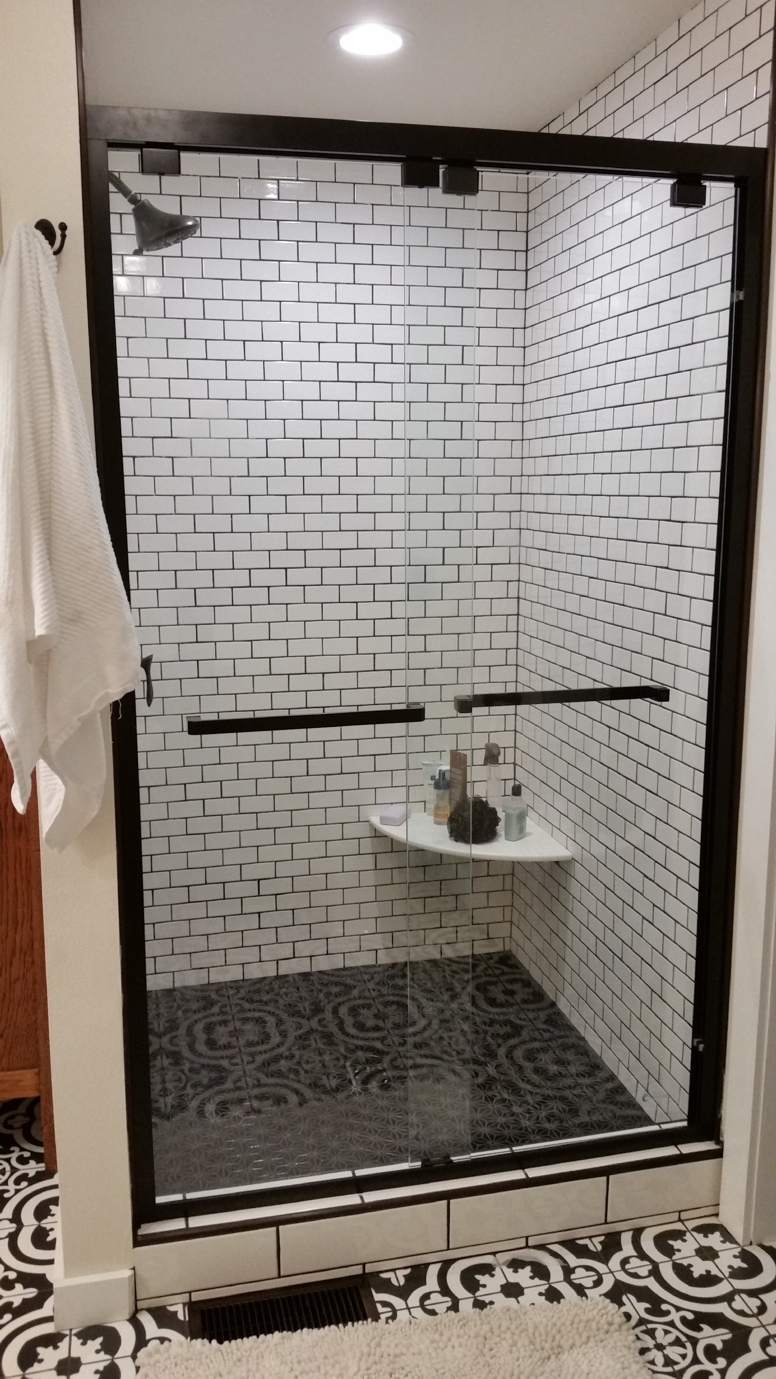 Custom Tiled Shower by JBS Plumbing and Remodel