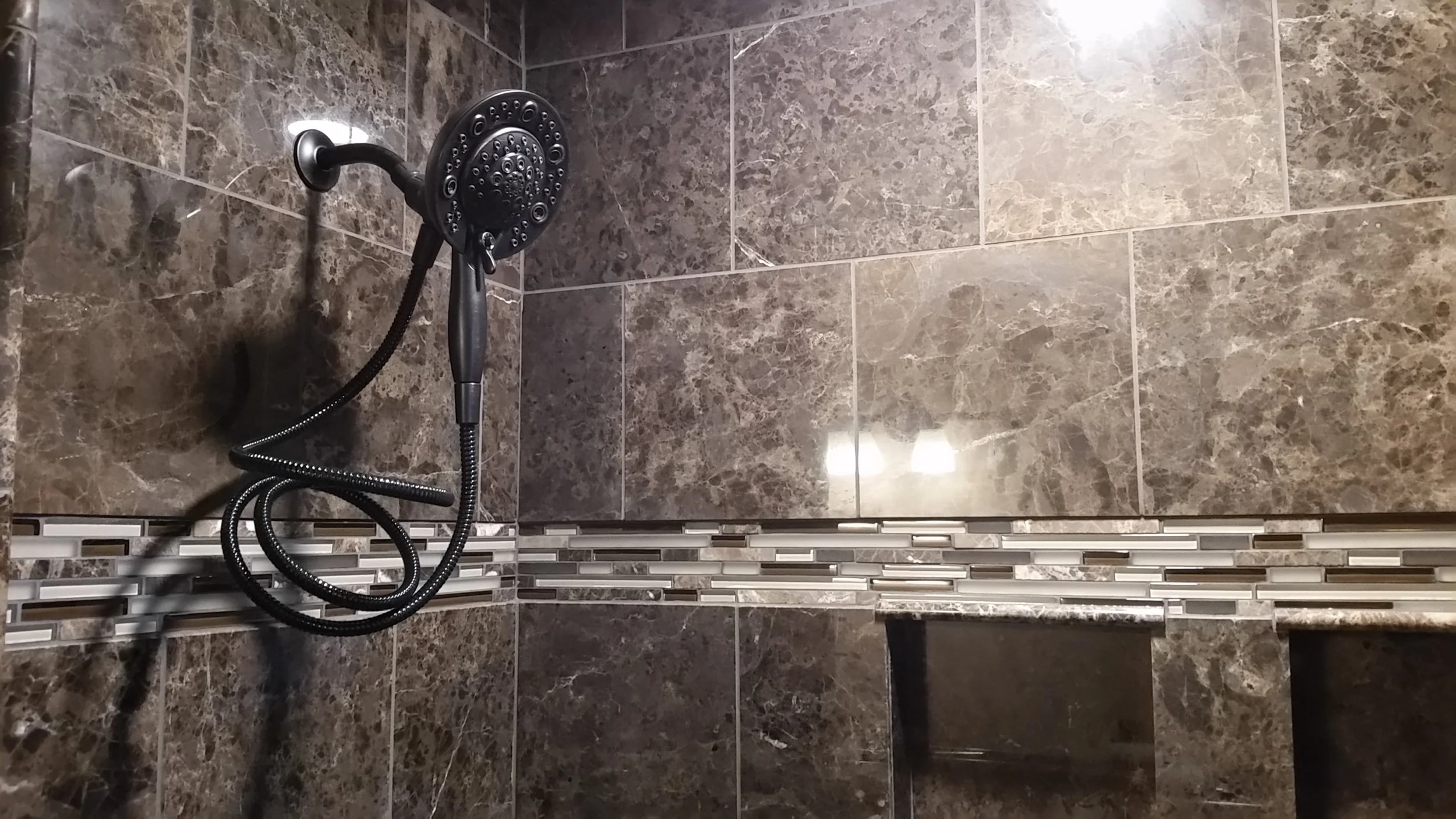 Custom Tiled Shower by JBS Plumbing and Remodel