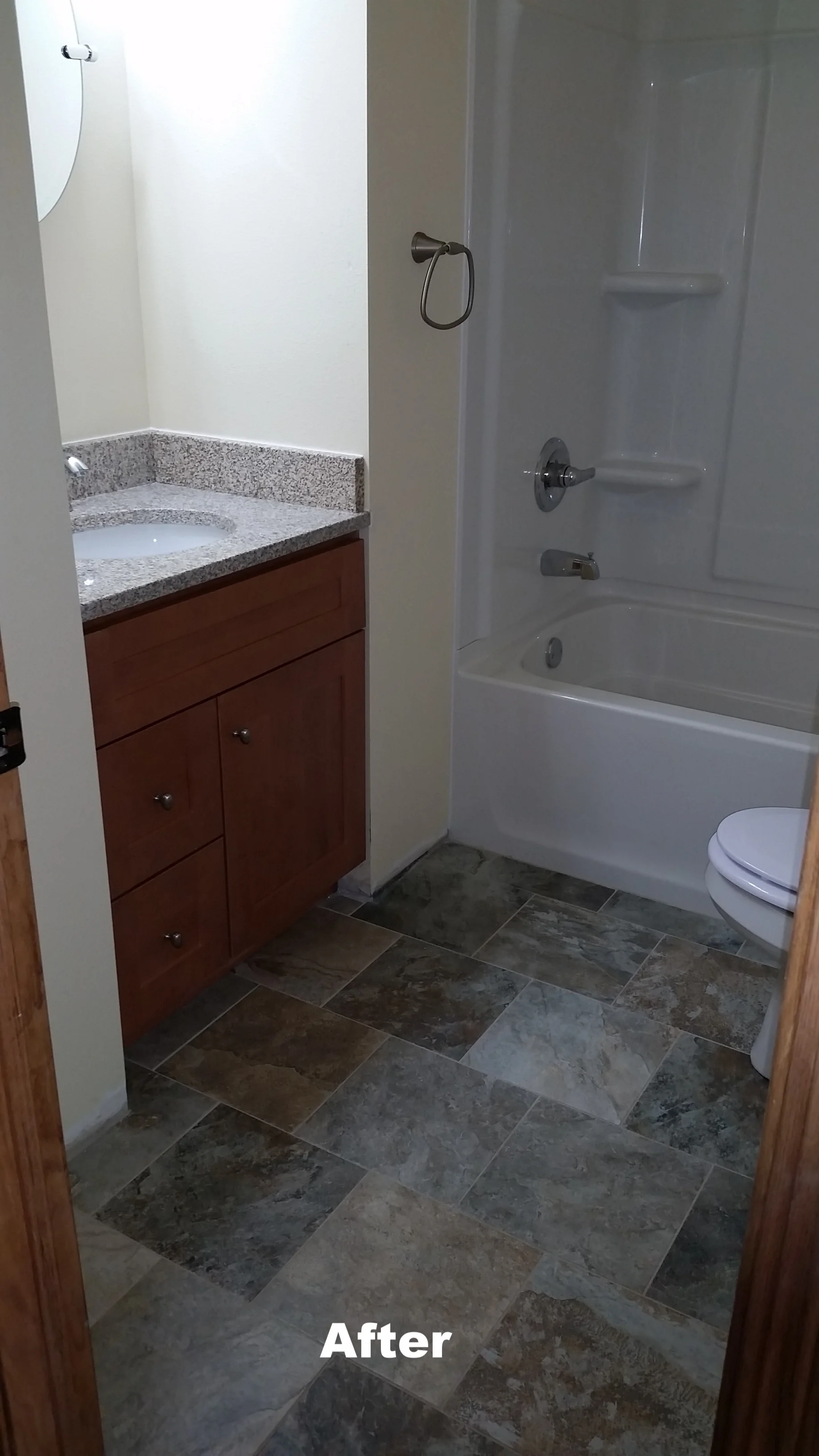 J&K Cabinetry Maple Almond Vanity