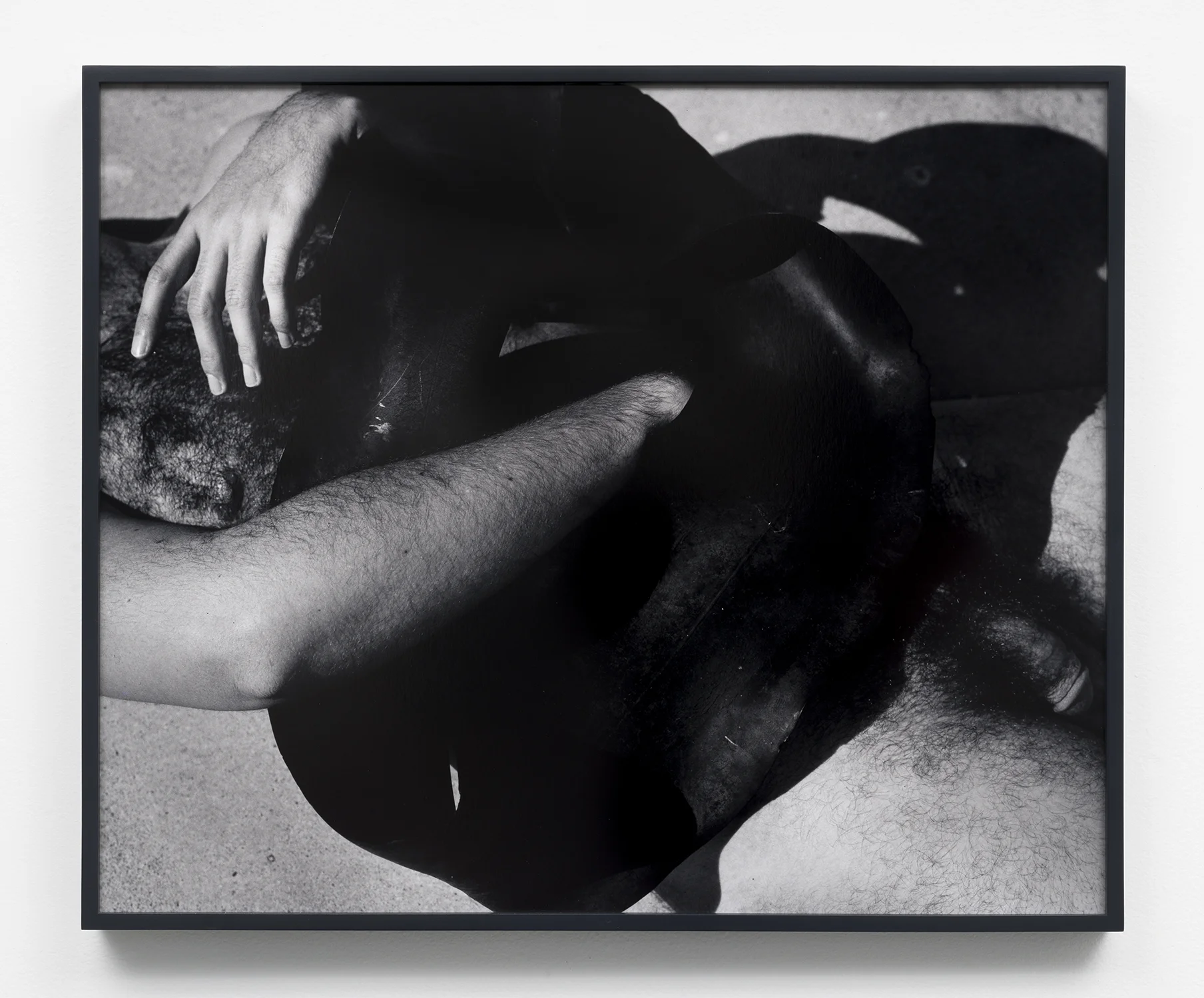 Untitled, 19 x 23 , selenium toned, silver gelatin print in painted wood frame, 2018